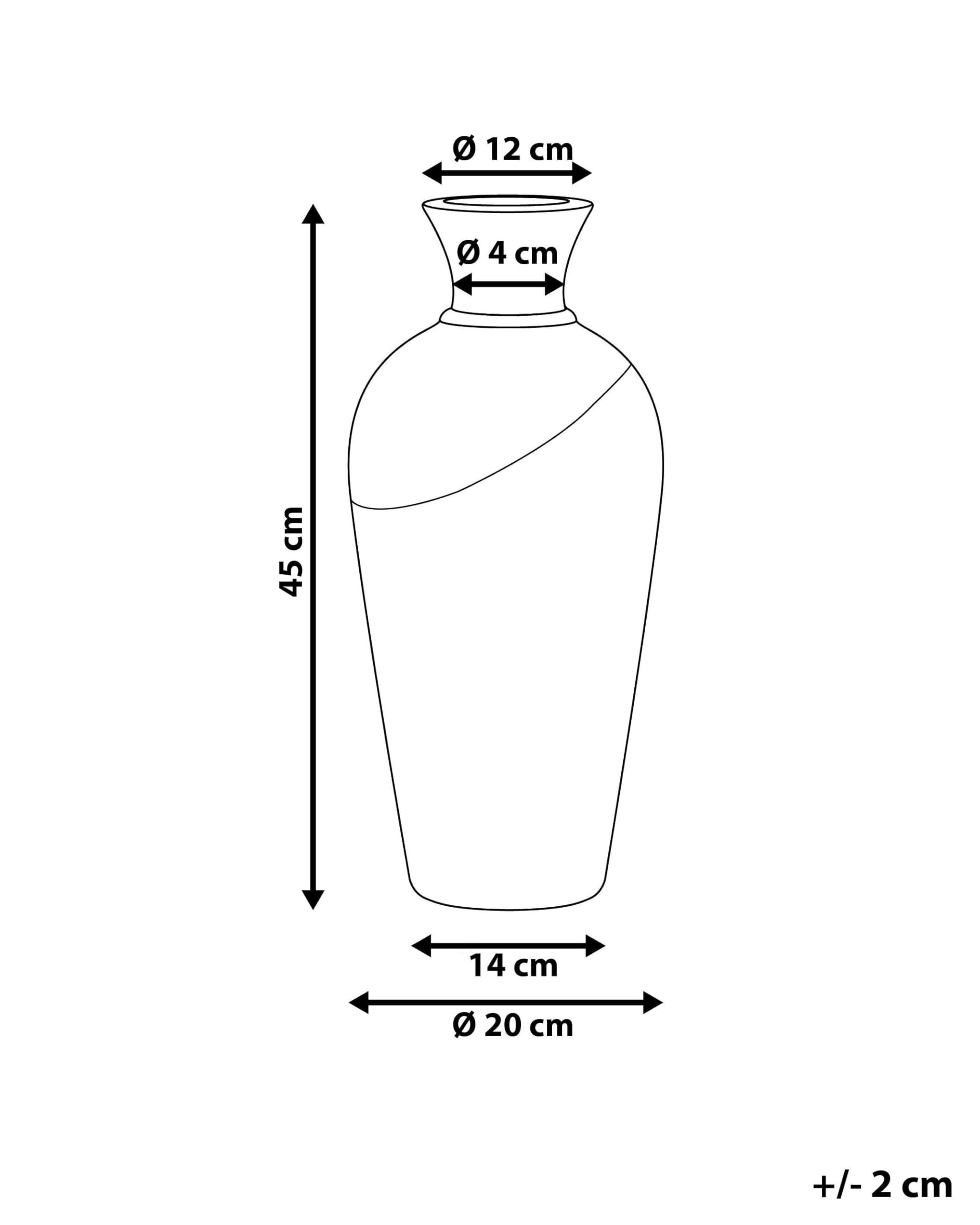 beliani-terrakotta-vase-braun-wei-used-look-deko image 3