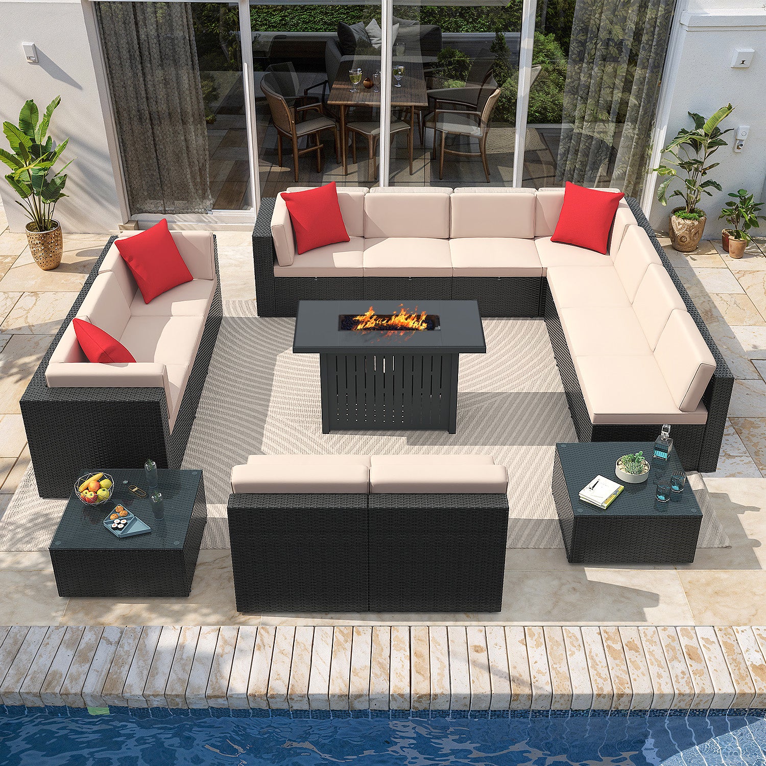 homall-patio-furniture-rattan-lounge-set-8-tlg-feuertisch-beige image 3