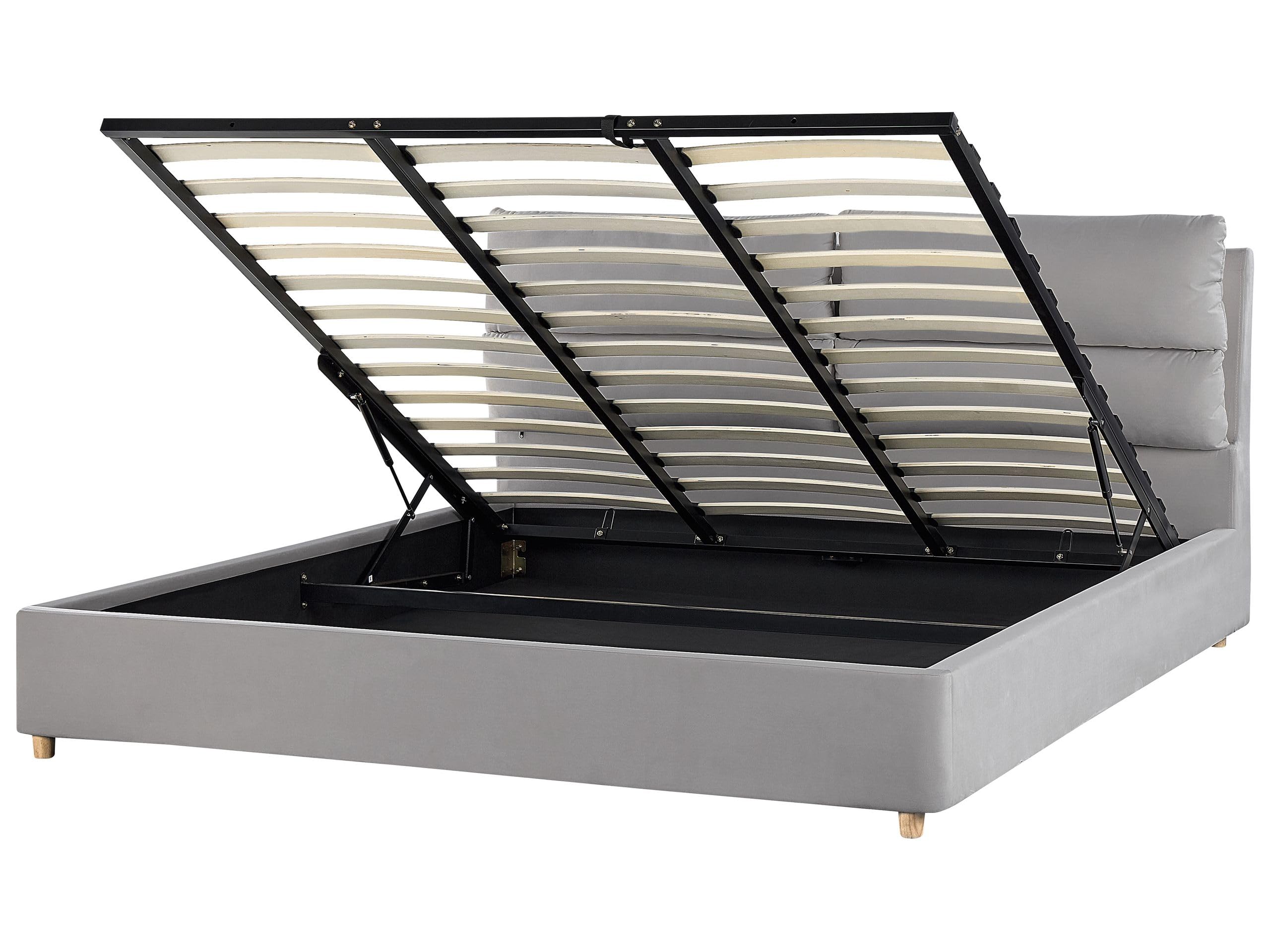 beliani-batilly-polsterbett-hellgrau-samt-180x200-bettkasten image 1