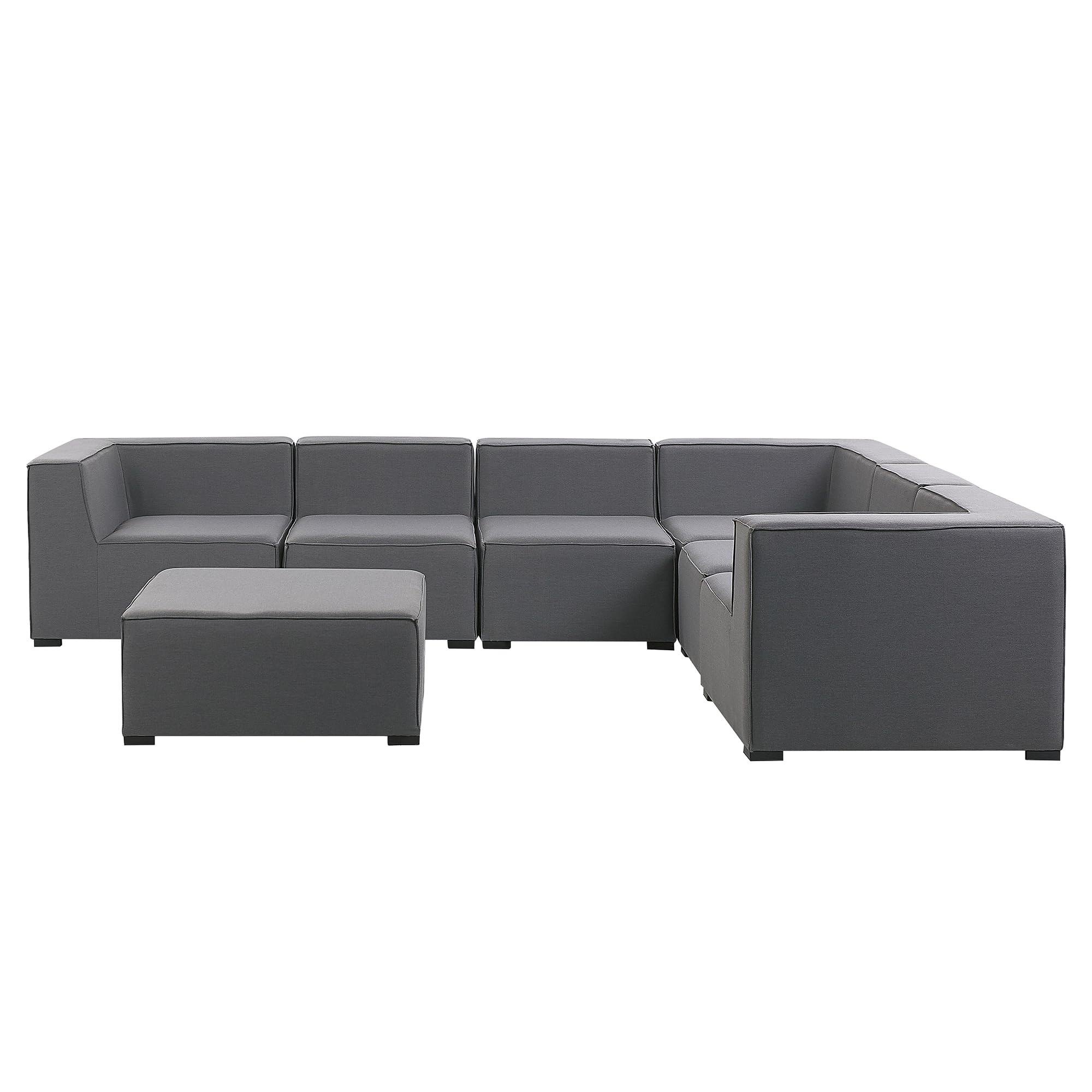 beliani-arezzo-lounge-set-7-teilig-grau-rechtsseitig-outdoor image 4