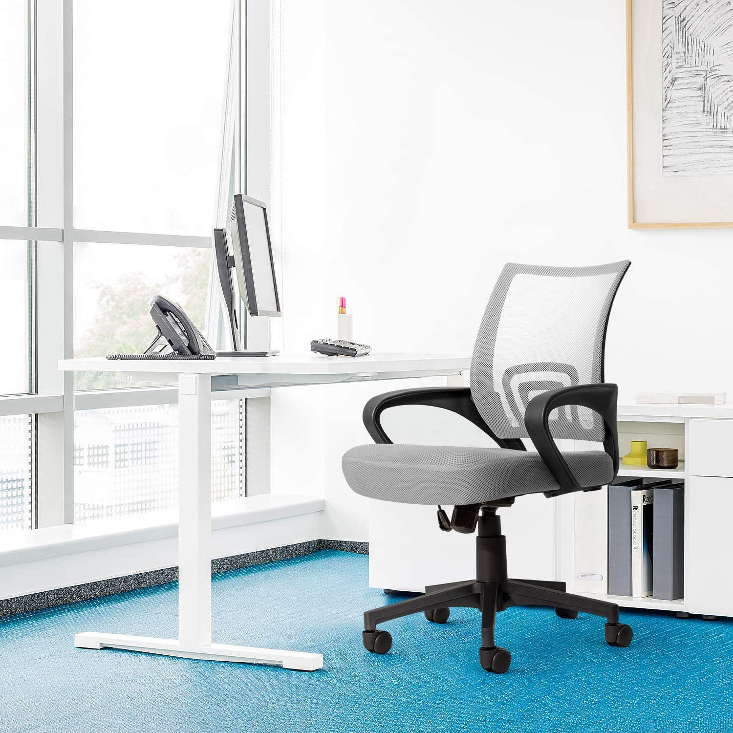 homall-office-mesh-chair-b-rostuhl-grau-h-henverstellbar-mesh image 3