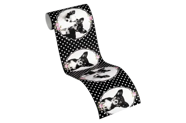 a-s-cr-ation-little-stars-bord-re-hunde-schwarz-lila-5x0-13m image 1