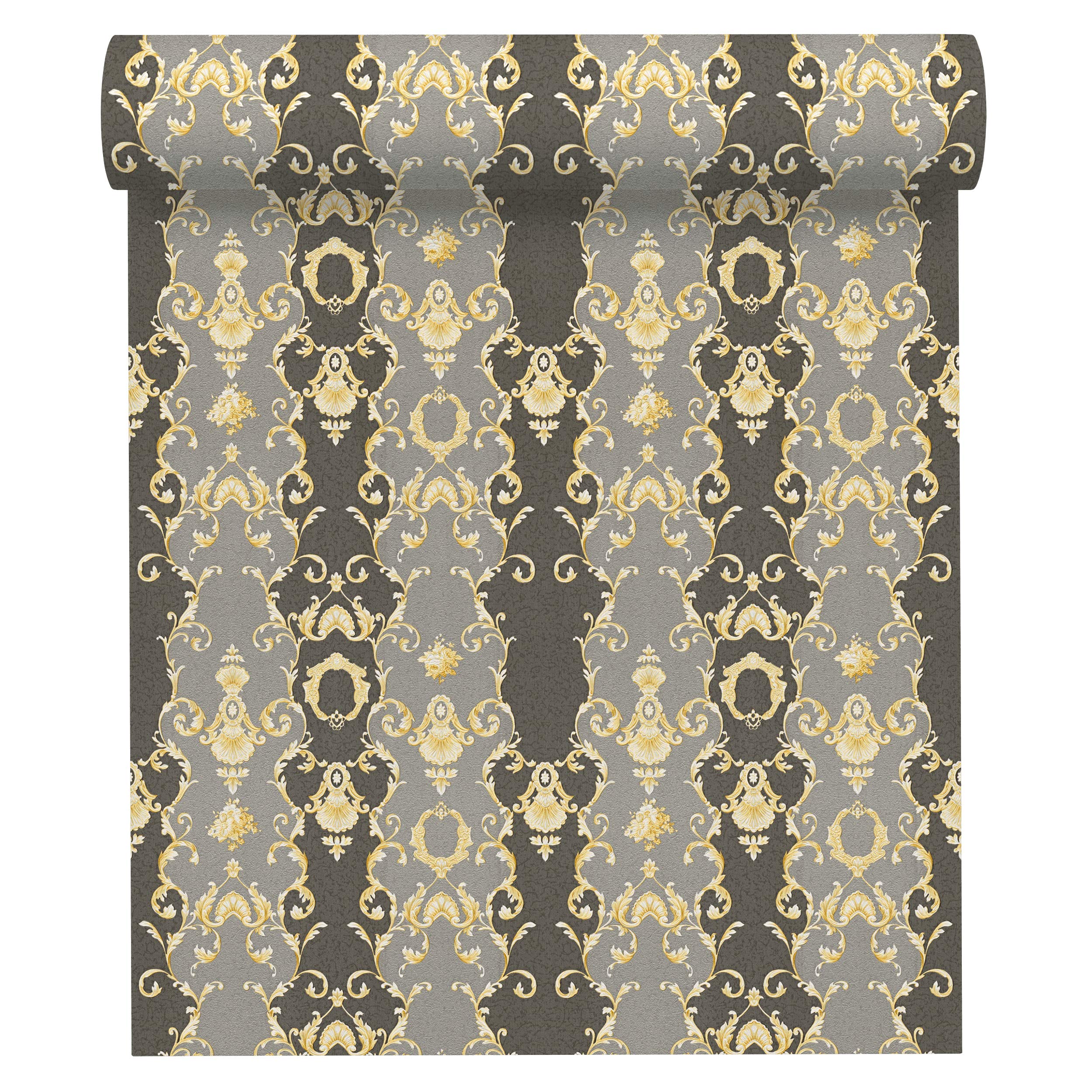 a-s-cr-ation-chateau-5-ornament-vliestapete-grau-343926 image 1