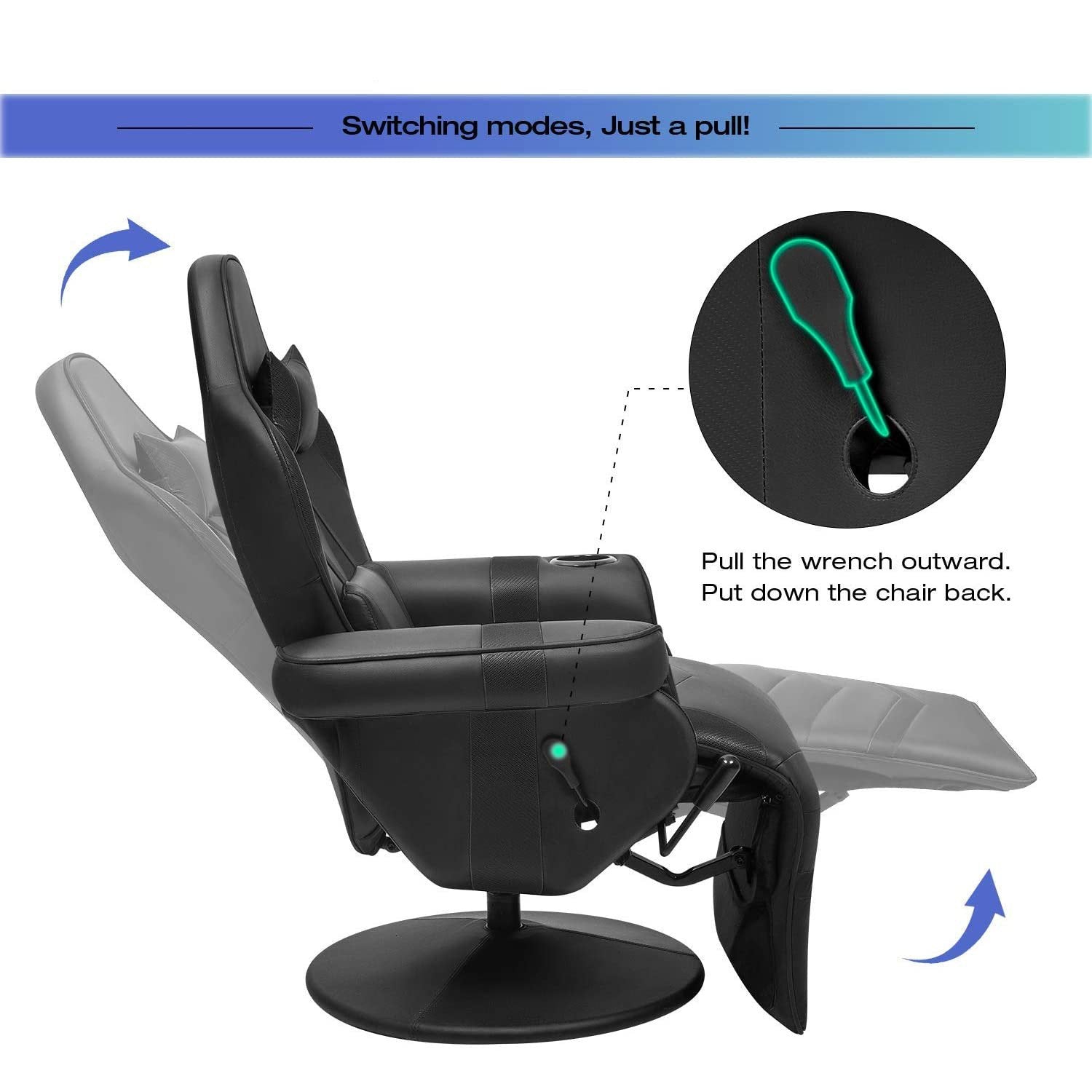 homall-gaming-recliner-sessel-schwarz-mit-fu-st-tze-pu-leder image 4
