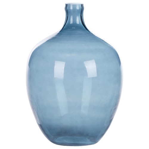 beliani-roti-blumenvase-glas-blau-39-cm-handgefertigt image 8