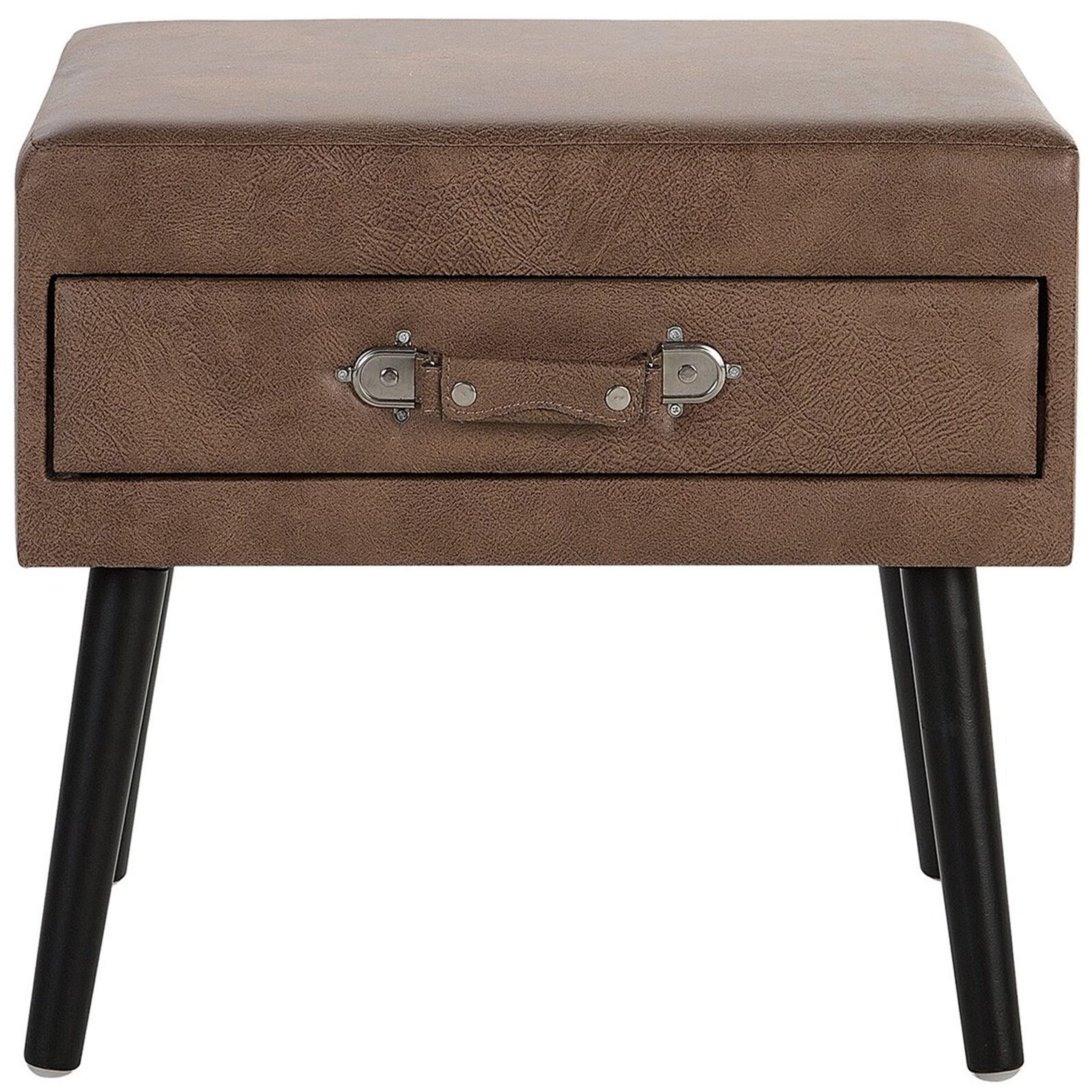 beliani-eurostar-nachttisch-koffer-optik-braun-kunstleder-1-schublade image 4
