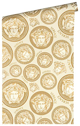 a-s-cr-ation-versace-5-386115-vliestapete-gold-wei-monogramm image 6