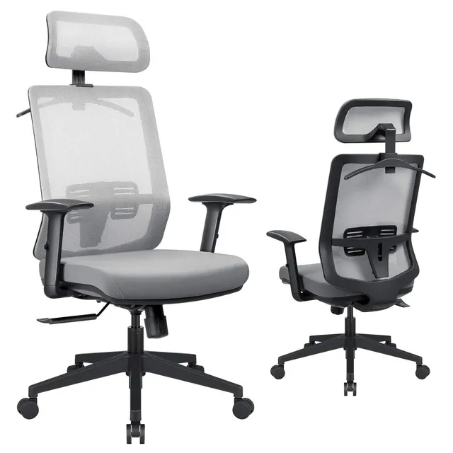 homall-office-mesh-chair-b-rostuhl-schwarz-ergonomisch-kopfst-tze image 1