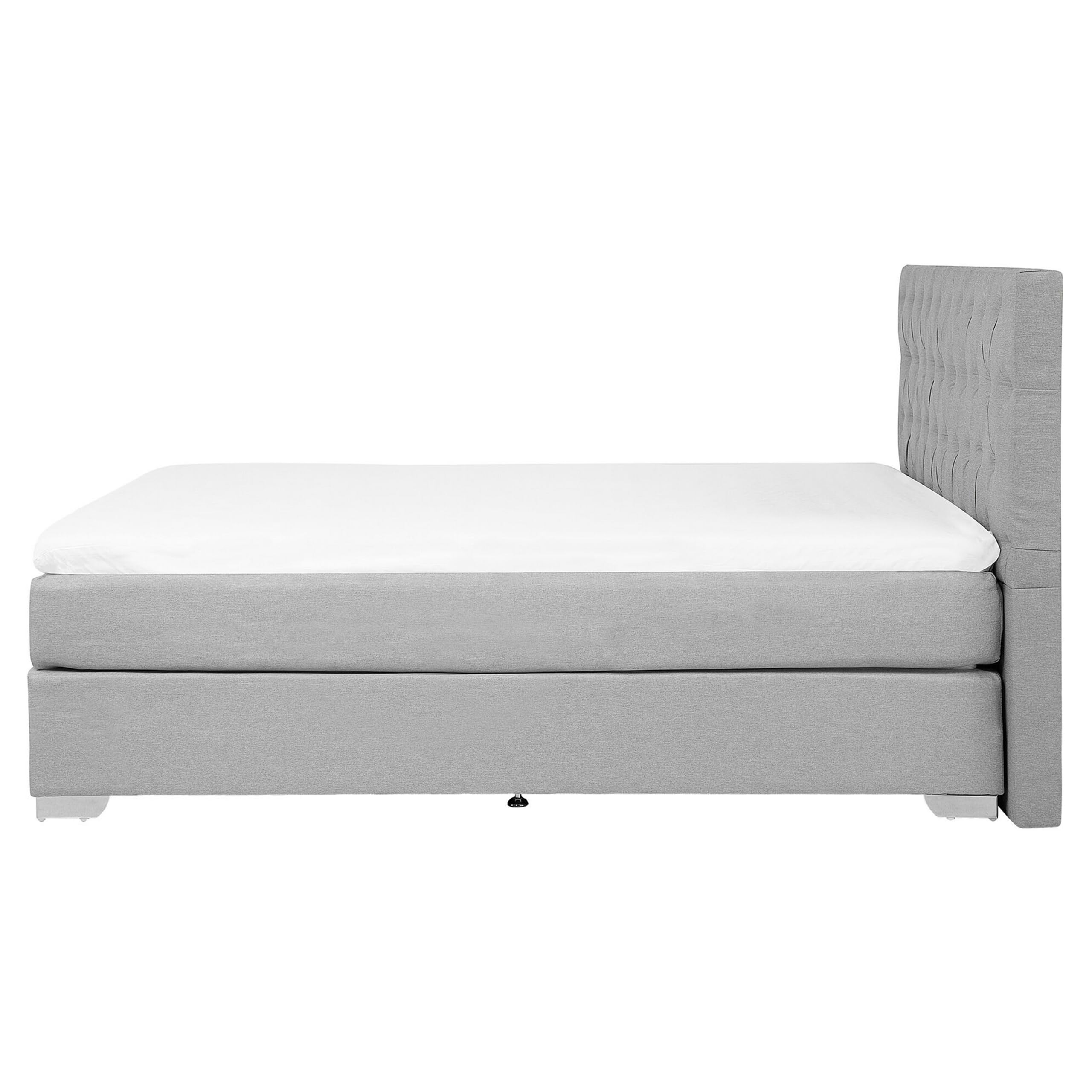 beliani-duchess-boxspringbett-160x200-hellgrau-leinenoptik image 5