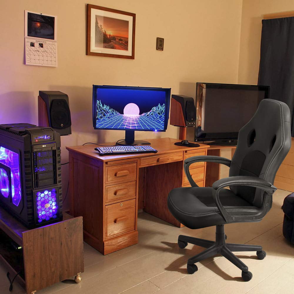 homall-gaming-stuhl-b-rostuhl-kunstleder-schwarz image 5