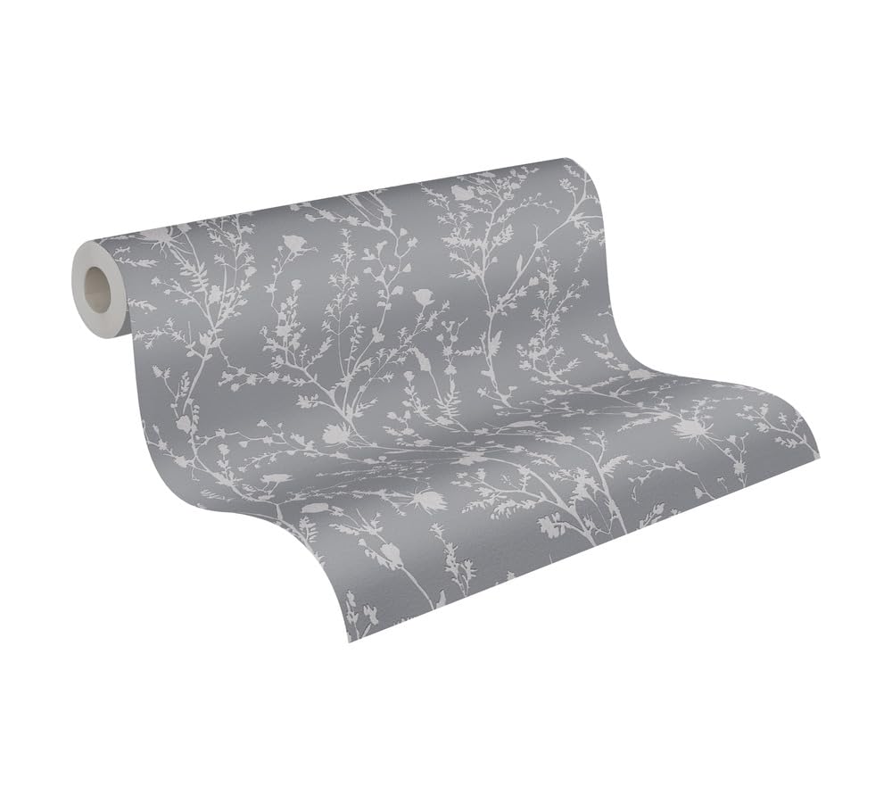 a-s-cr-ation-tapeten-395463-floral-vliestapete-grau-silber-10-05m image 1