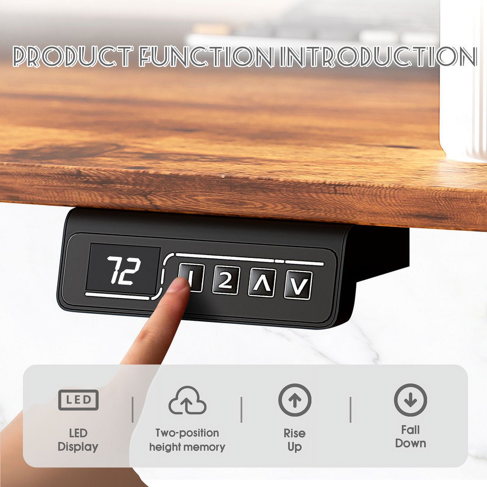 homall-standing-desk-schreibtisch-schwarz-160-cm-elektrisch-2 image 5