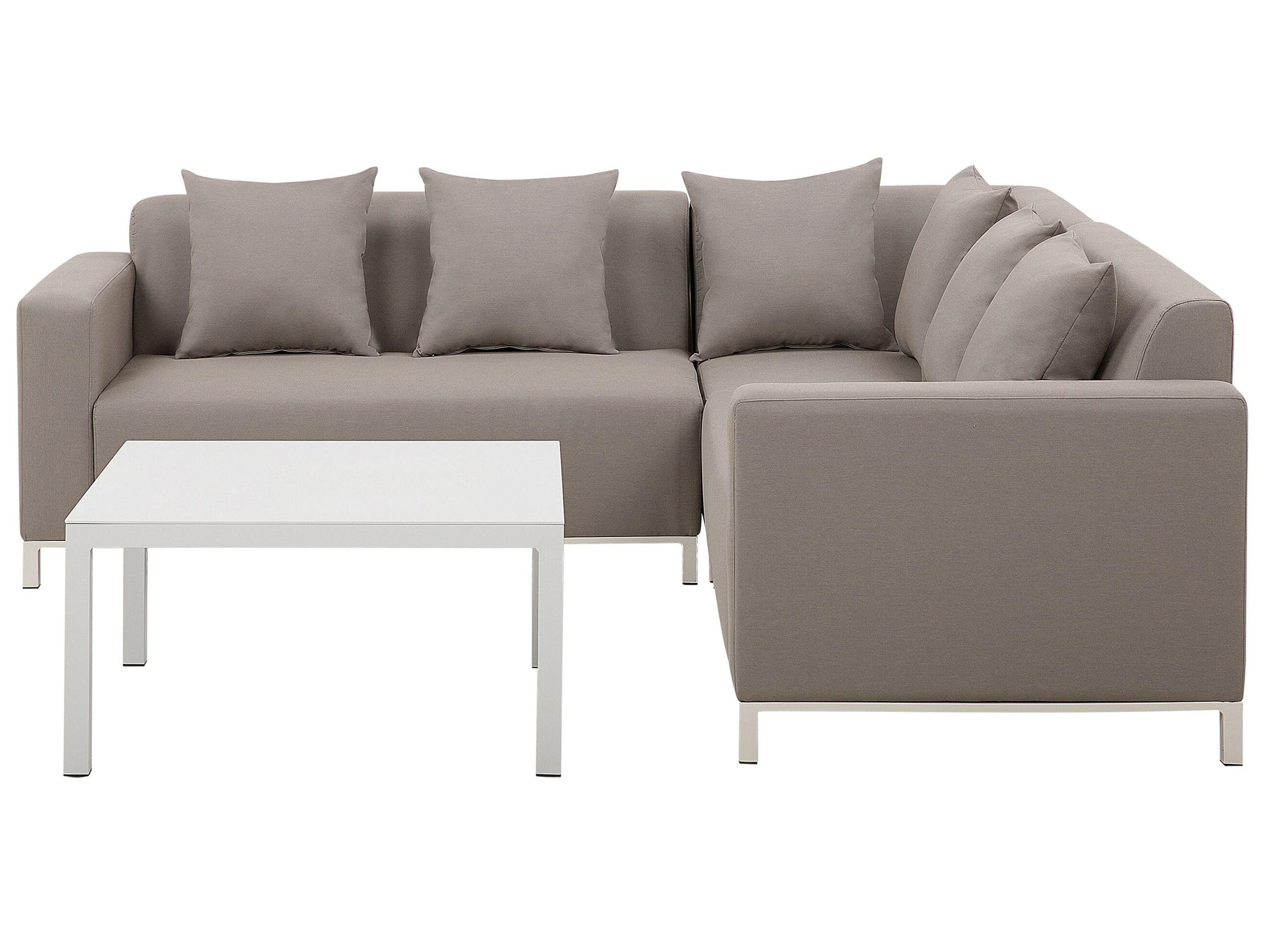 beliani-belize-lounge-set-ecksofa-beige-links-5-sitzer-tisch image 1