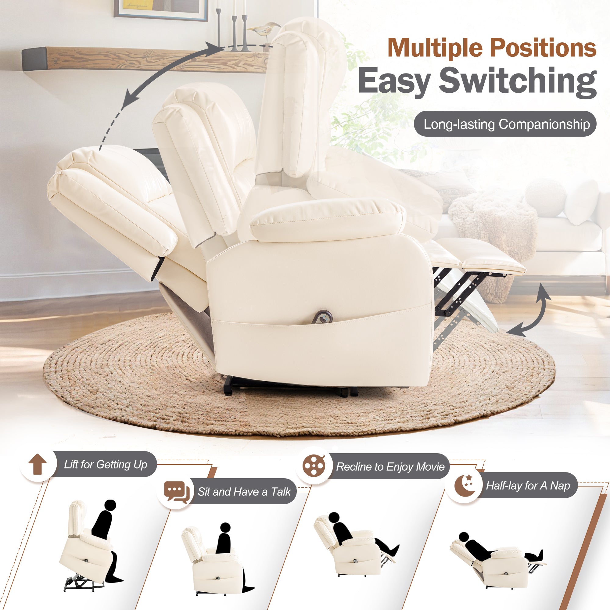 homall-recliner-chair-fernsehsessel-elektrisch-wei-aufstehsessel image 6