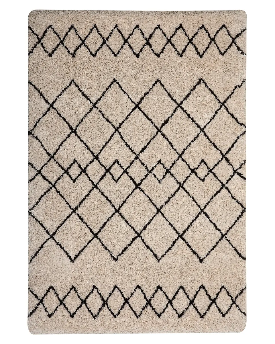 beliani-havsa-teppich-140x200-cm-beige-schwarz-zickzack image 1