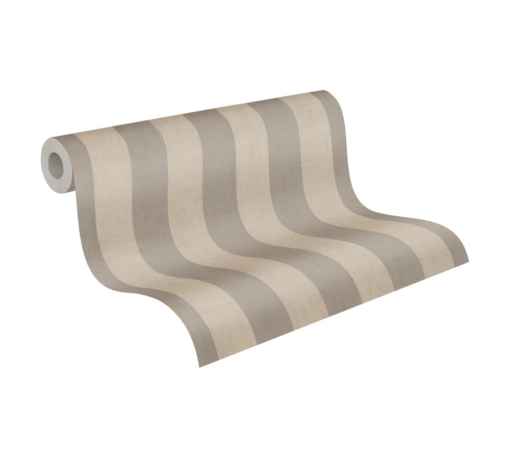 a-s-cr-ation-livingwalls-vliestapete-streifen-grau-beige-782264 image 1