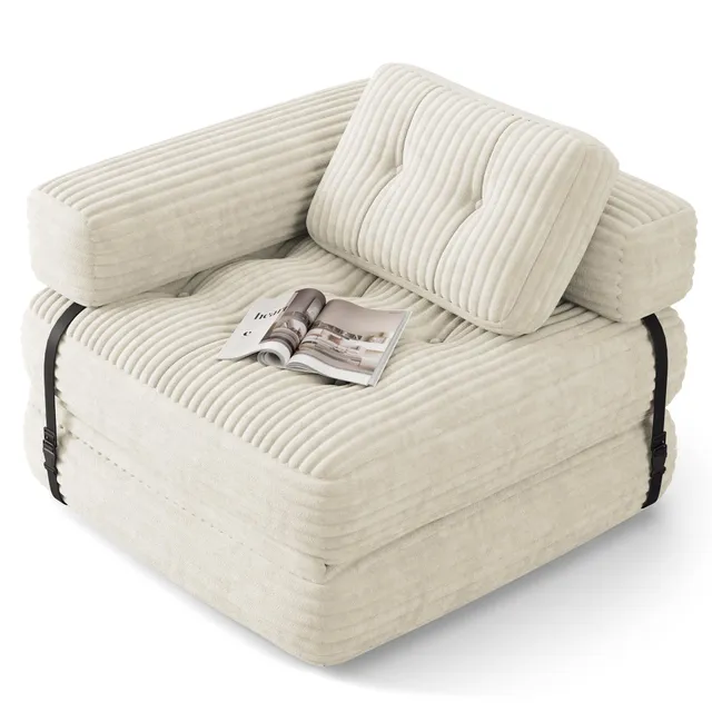 bealife-ar34-schlafsofa-sitzsack-g-stebett-schwarz-faltbar-cord image 1