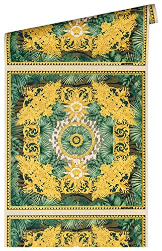 a-s-cr-ation-versace-wallpaper-387034-vliestapete-gr-n-gold image 6