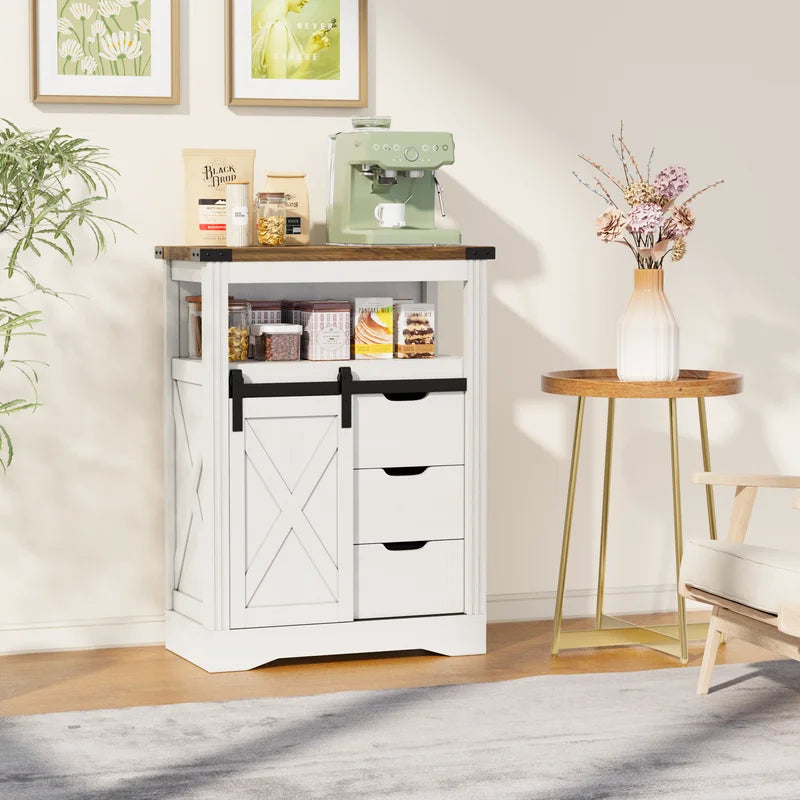 homall-shelf-sideboard-landhaus-3-schubladen-schiebet-r-holz image 7