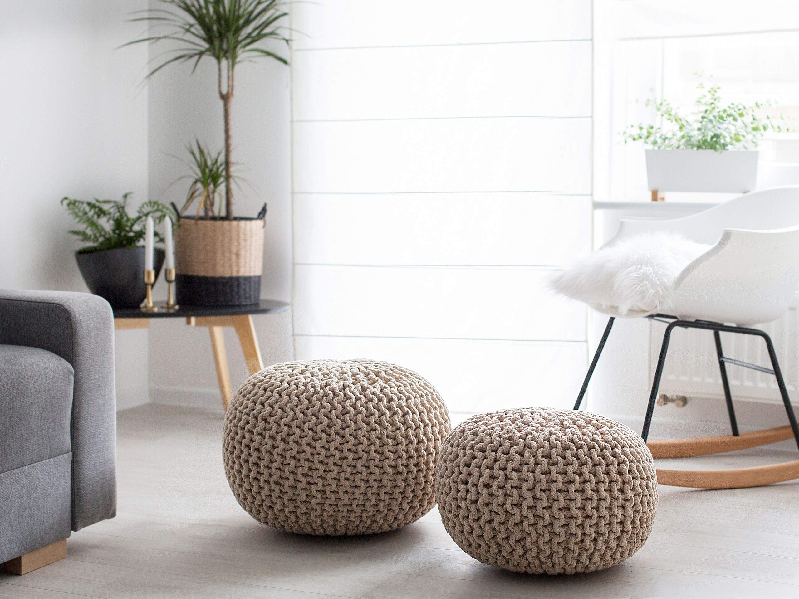 beliani-conrad-pouf-wolle-beige-40x25-cm-rund-strick image 2