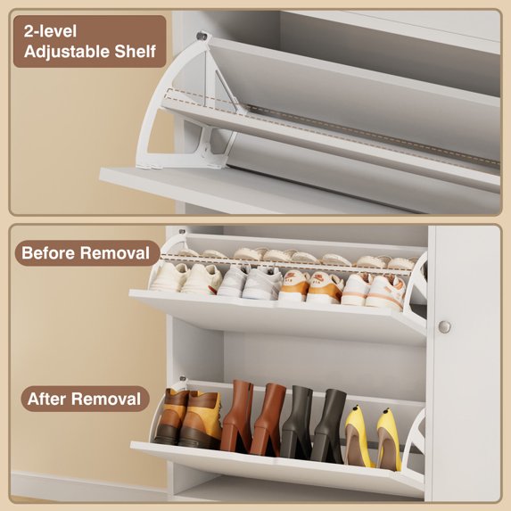 homall-shelf-schuhschrank-schwarz-kipp-t-ren-verstellbar image 5