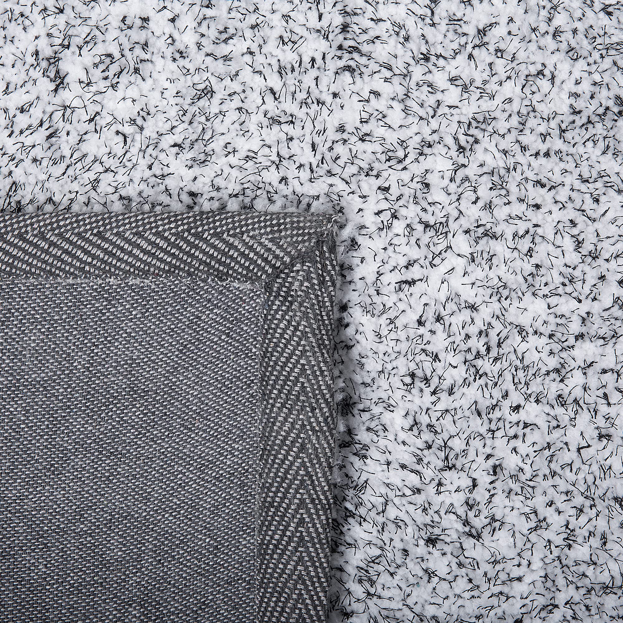 beliani-demre-teppich-200x200-cm-grau-hochflor-quadratisch image 5