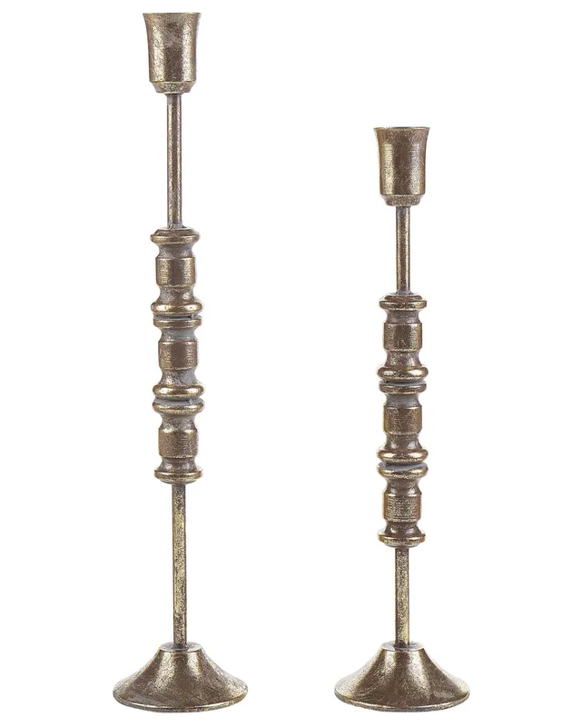 beliani-salamina-kerzenhalter-2er-set-metall-gold-63-49-cm image 1