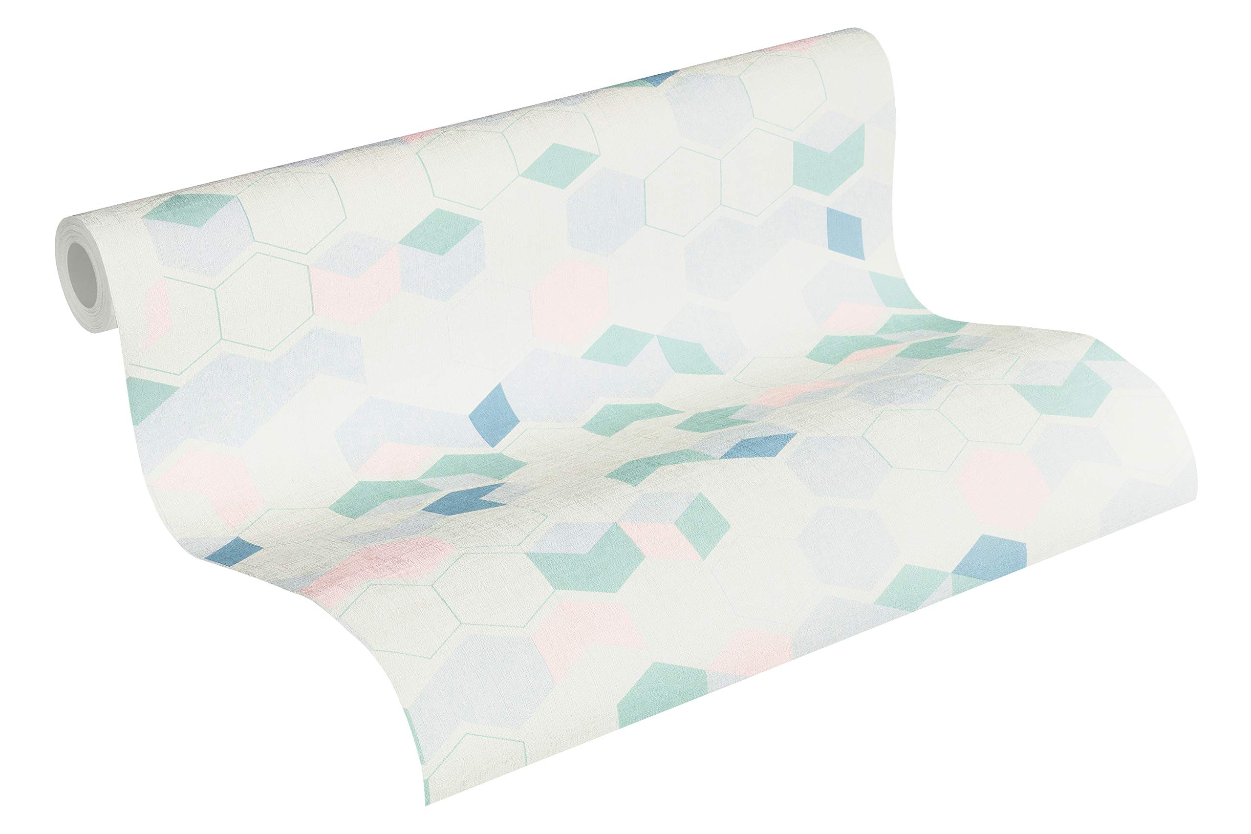 a-s-cr-ation-scandinavian-366832-vliestapete-3d-rosa-geometrisch image 6