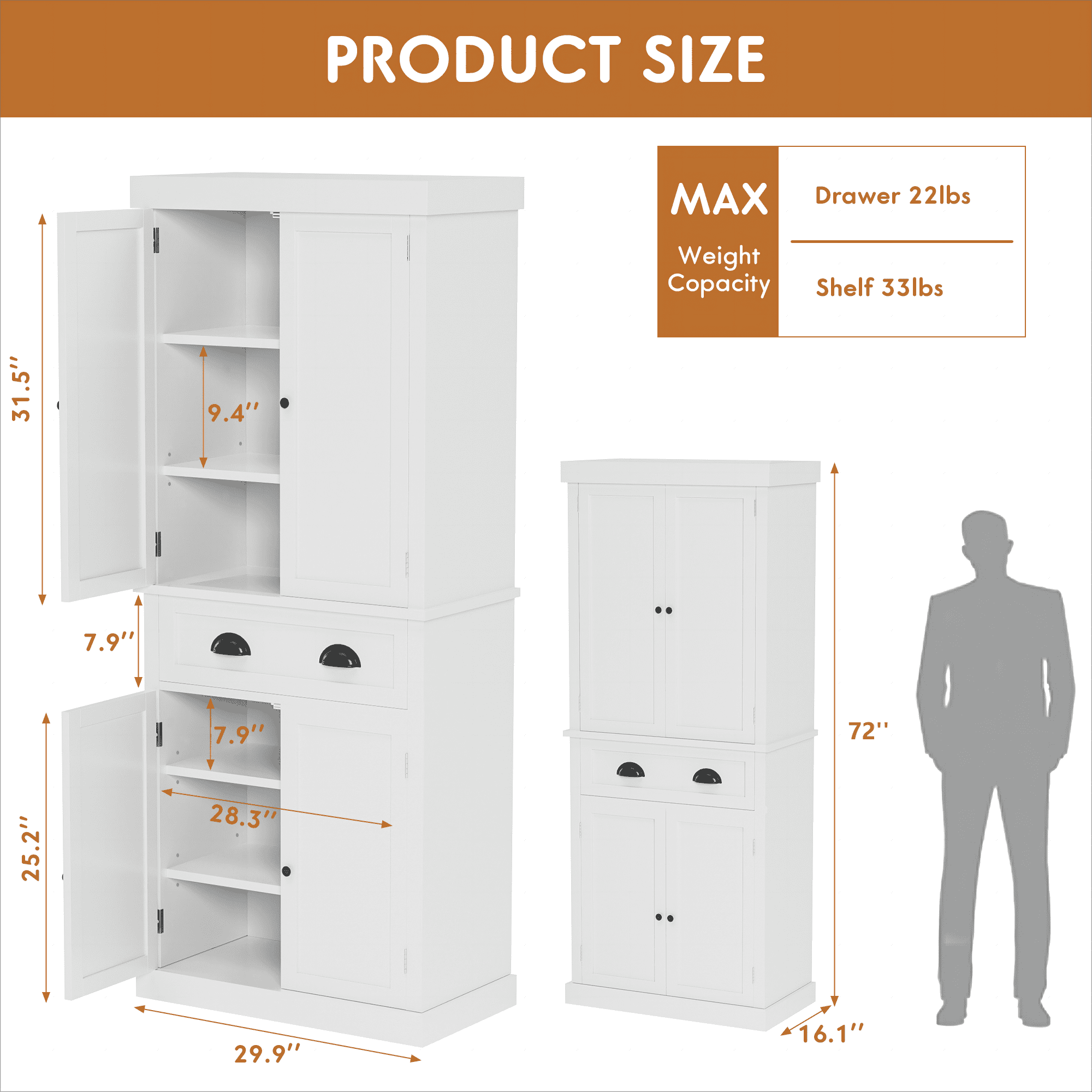 homall-shelf-hochschrank-wei-72-zoll-mit-schublade-und-t-ren image 4