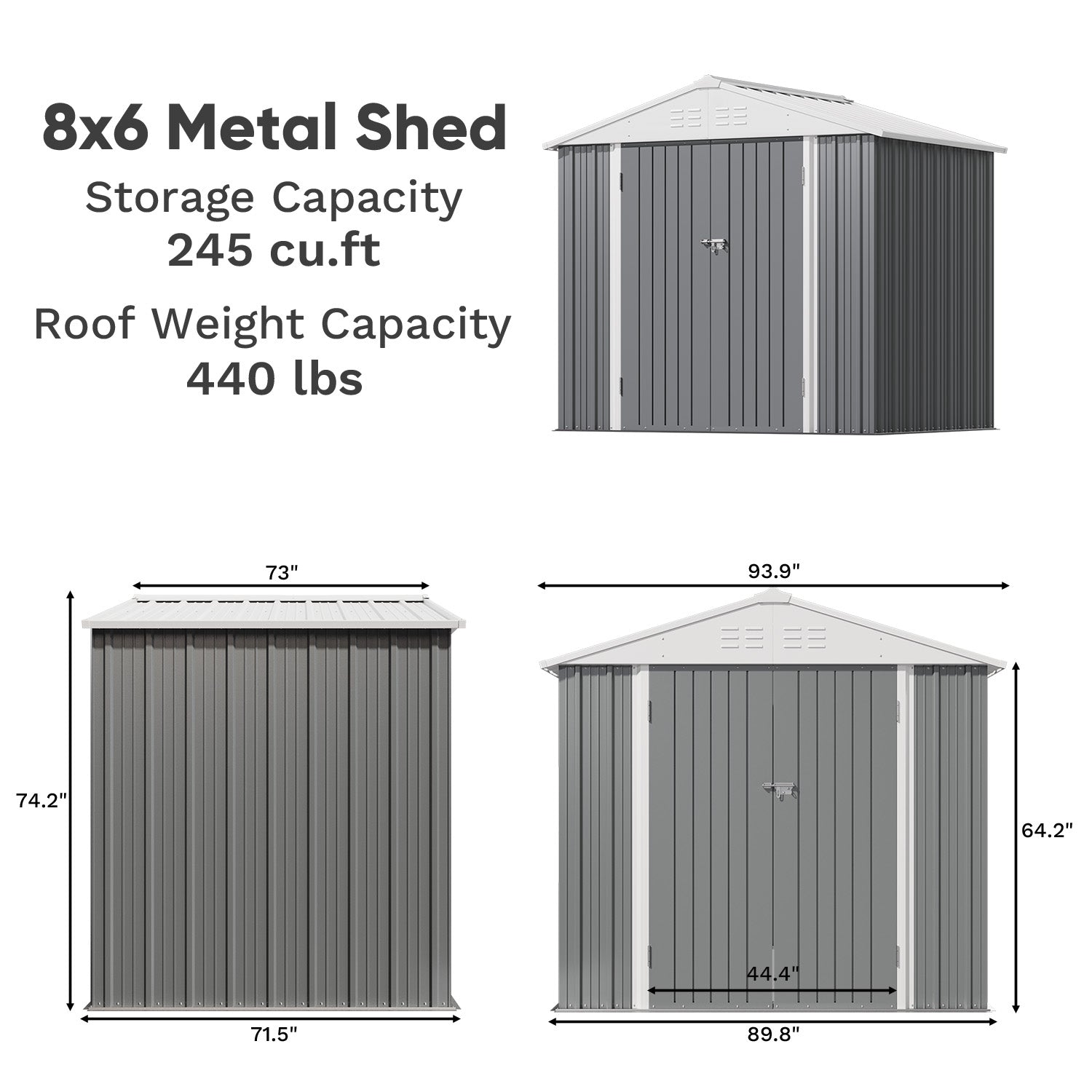 homall-ger-tehaus-metall-grau-8x6-fu-garten image 4