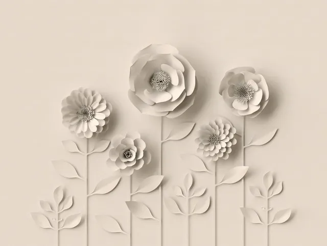 a-s-cr-ation-the-wall-382931-fototapete-blumen-beige-3d image 1