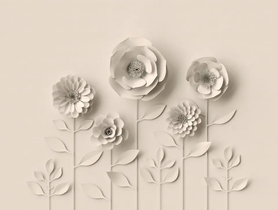 a-s-cr-ation-the-wall-382931-fototapete-blumen-beige-3d image 1
