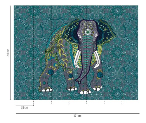 a-s-cr-ation-fototapeten-the-wall-382621-fototapete-elefant-blau image 7