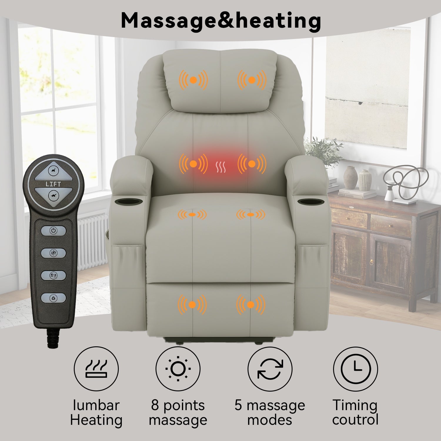 homall-recliner-chair-relaxsessel-stoff-mit-aufstehhilfe-massage image 7