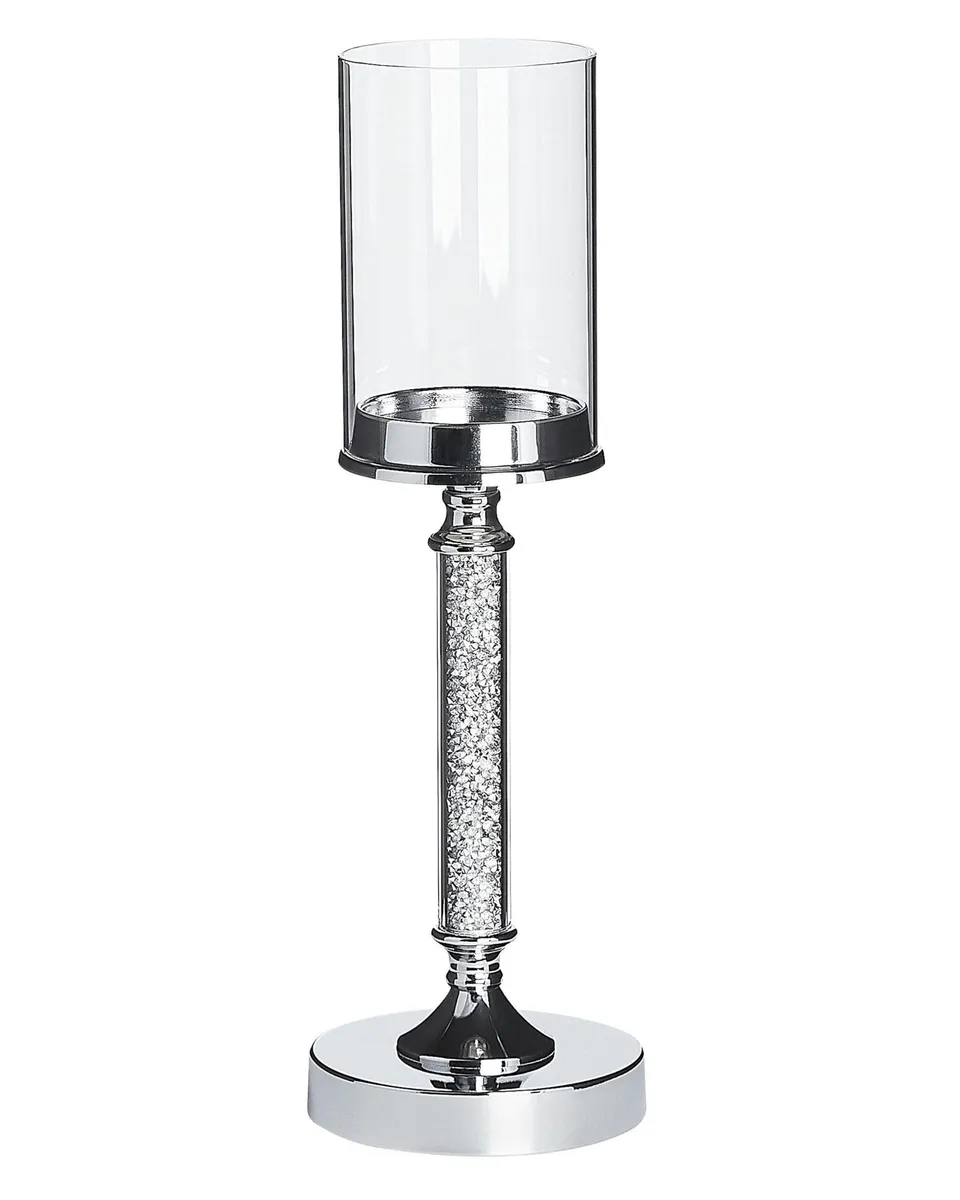 beliani-abbeville-kerzenst-nder-silber-41-cm-f-r-stumpenkerzen image 1