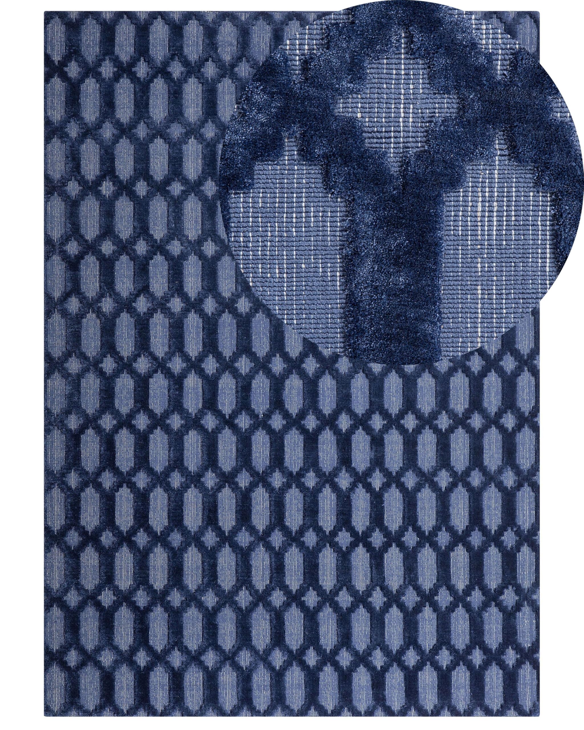 beliani-cizre-teppich-140-x-200-cm-blau-viskose image 7