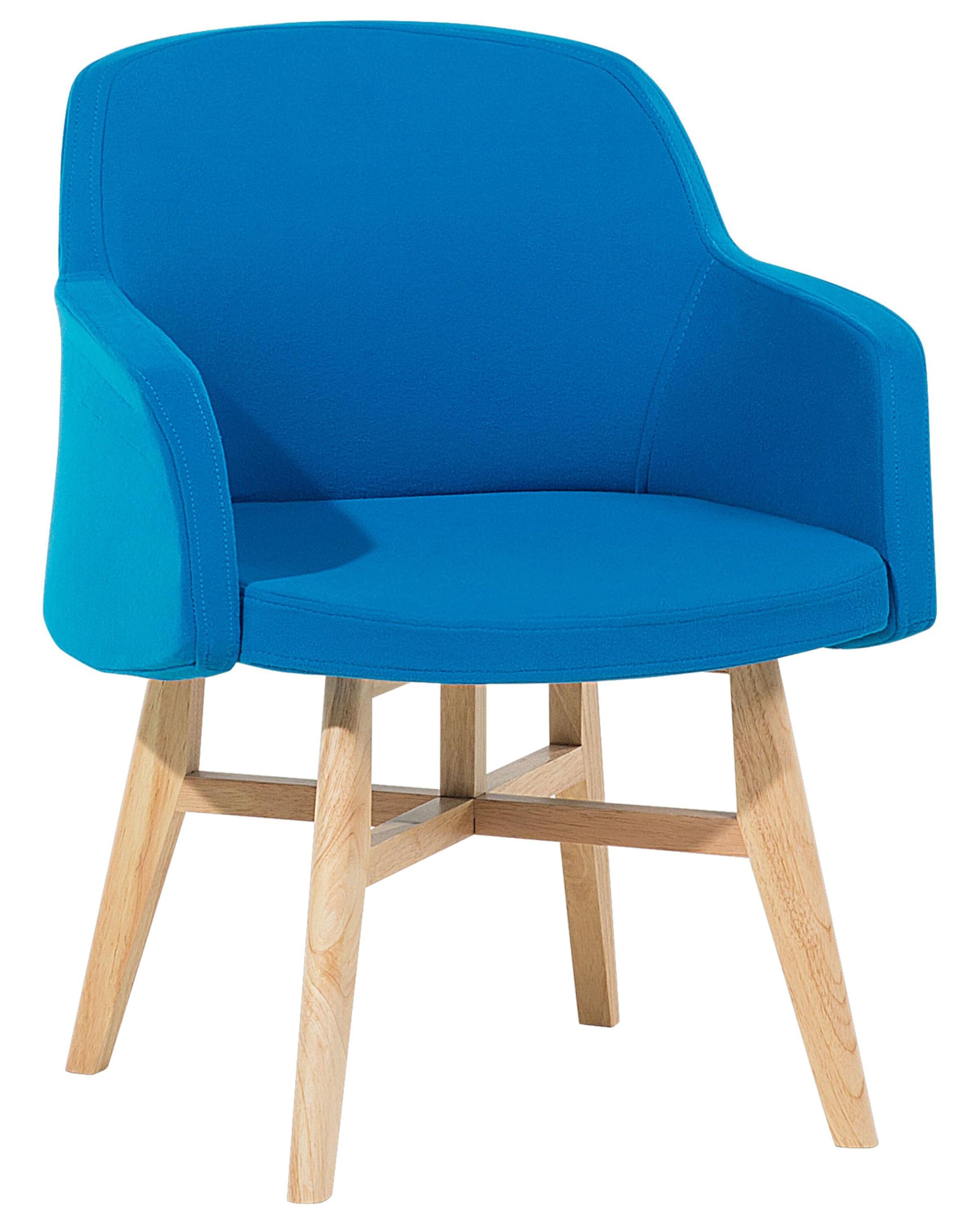 beliani-ystad-sessel-blau-polyester-retro-58-cm image 1