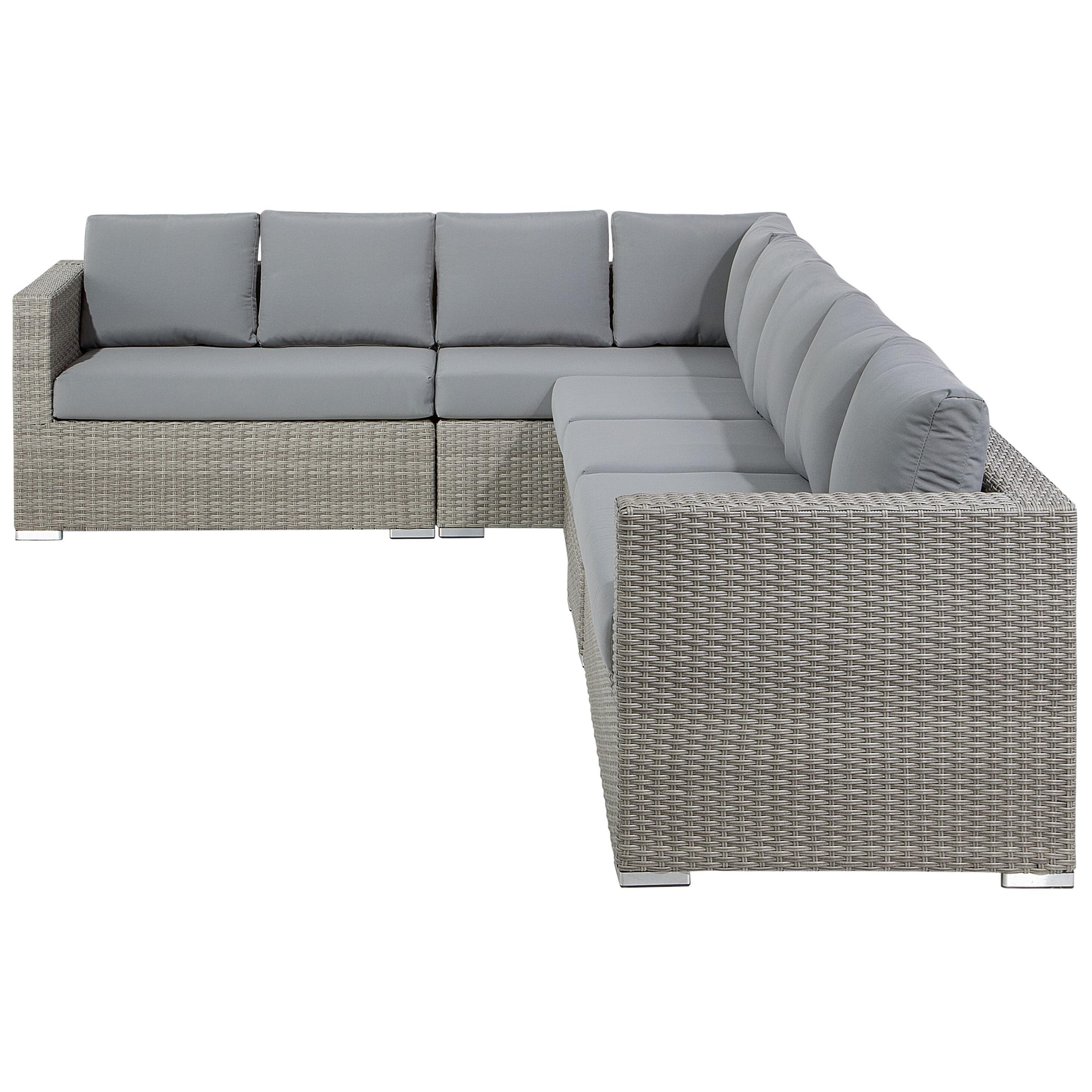 beliani-gartenlounge-polyrattan-grau-xxl-8-personen image 6