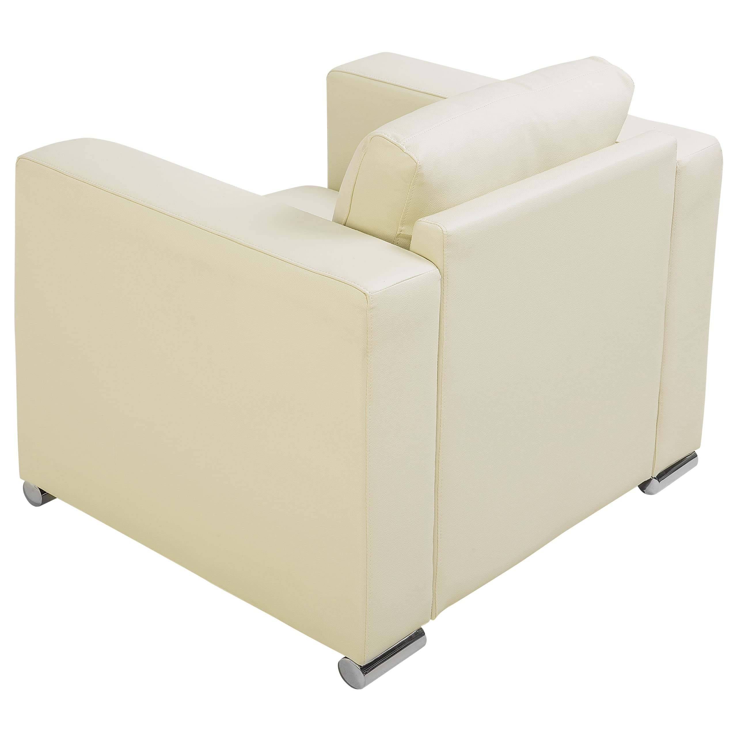 beliani-helsinki-sessel-hellbeige-echtleder-edelstahl-modern image 7