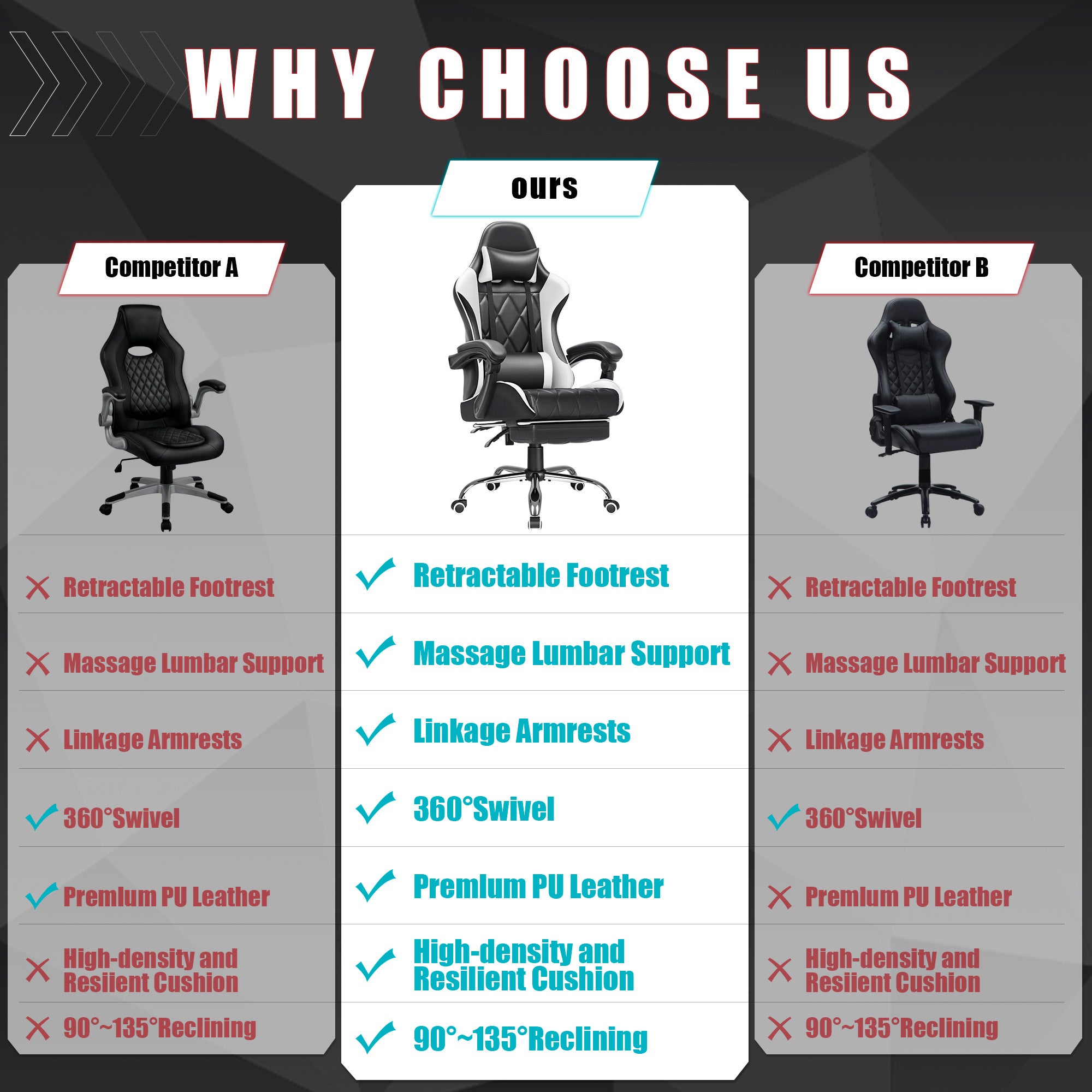 homall-gaming-chair-gamingstuhl-wei-mit-massage-und-fu-ablage image 2