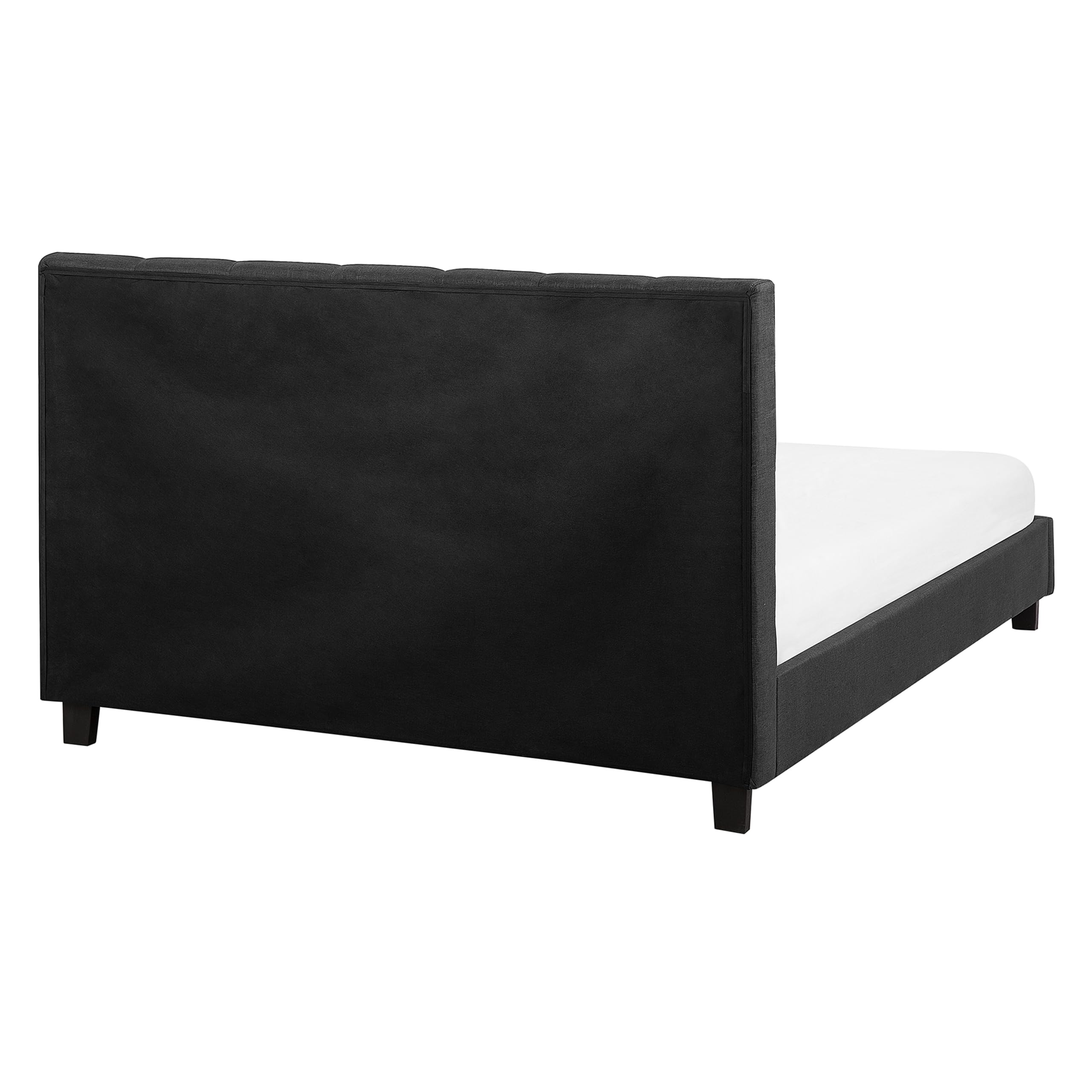 beliani-polsterbett-160x200-dunkelgrau-mit-knopfheftung image 4
