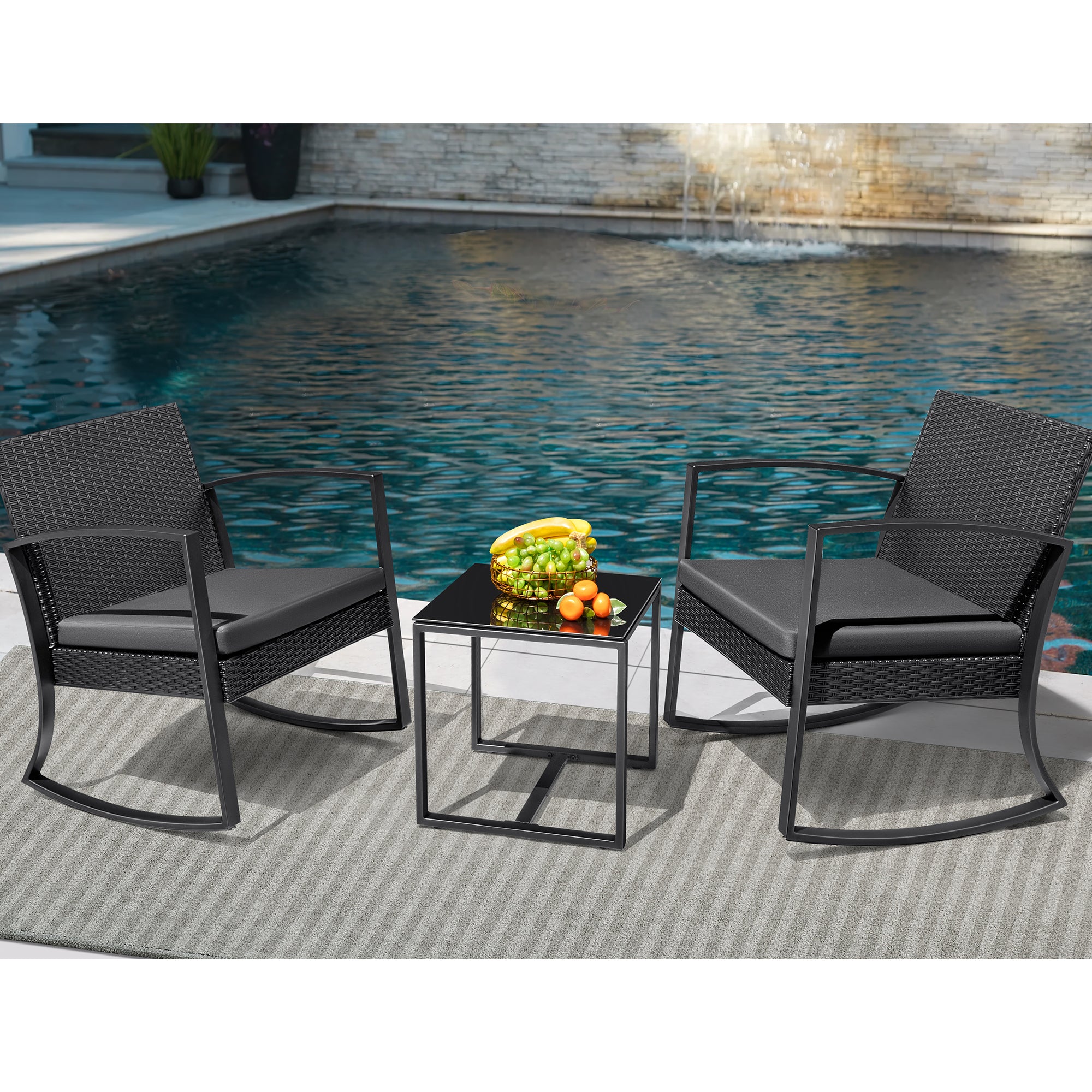 homall-patio-furniture-set-3-teilig-schwarz-schaukel image 2