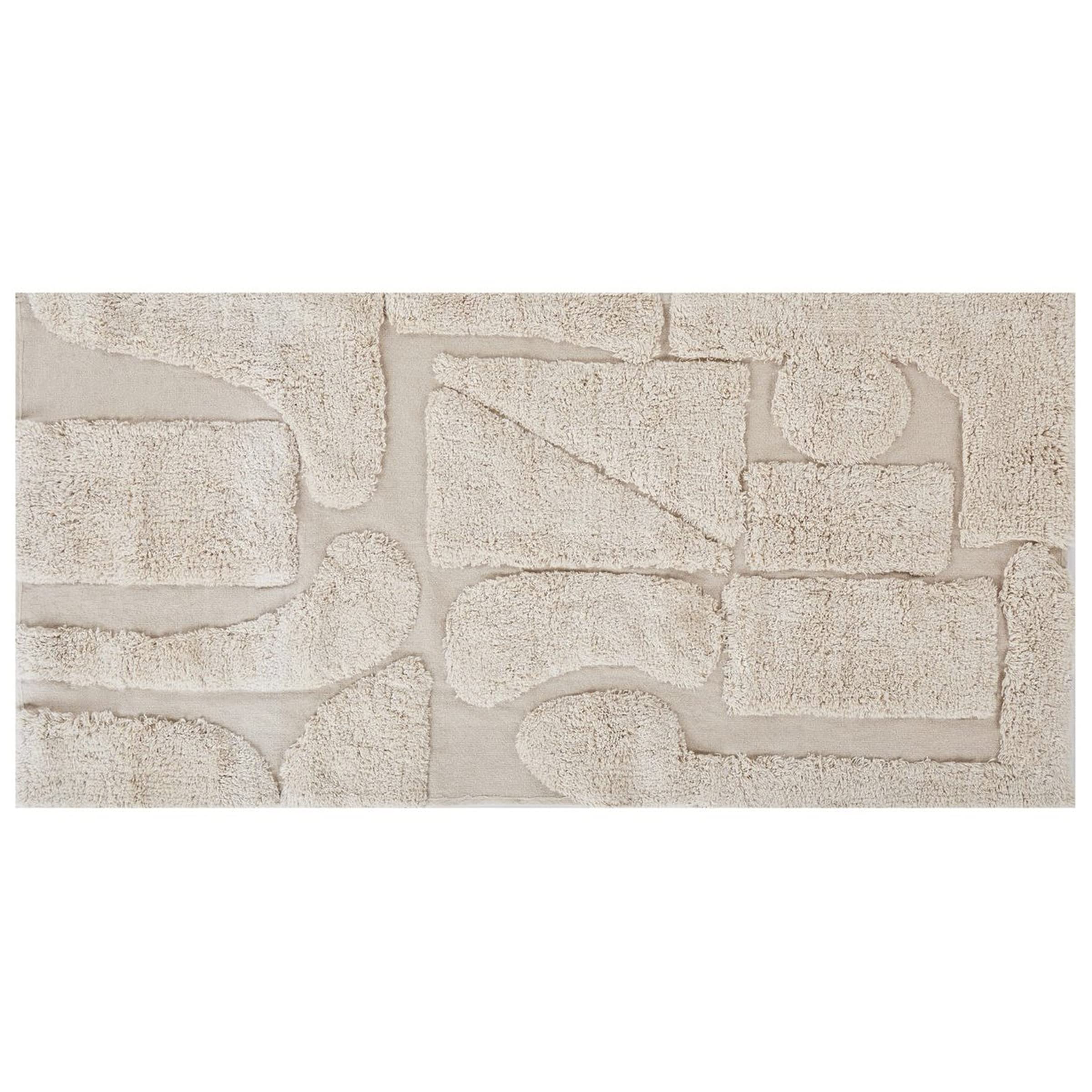 beliani-diyadin-teppich-baumwolle-beige-80x150-abstrakt image 4