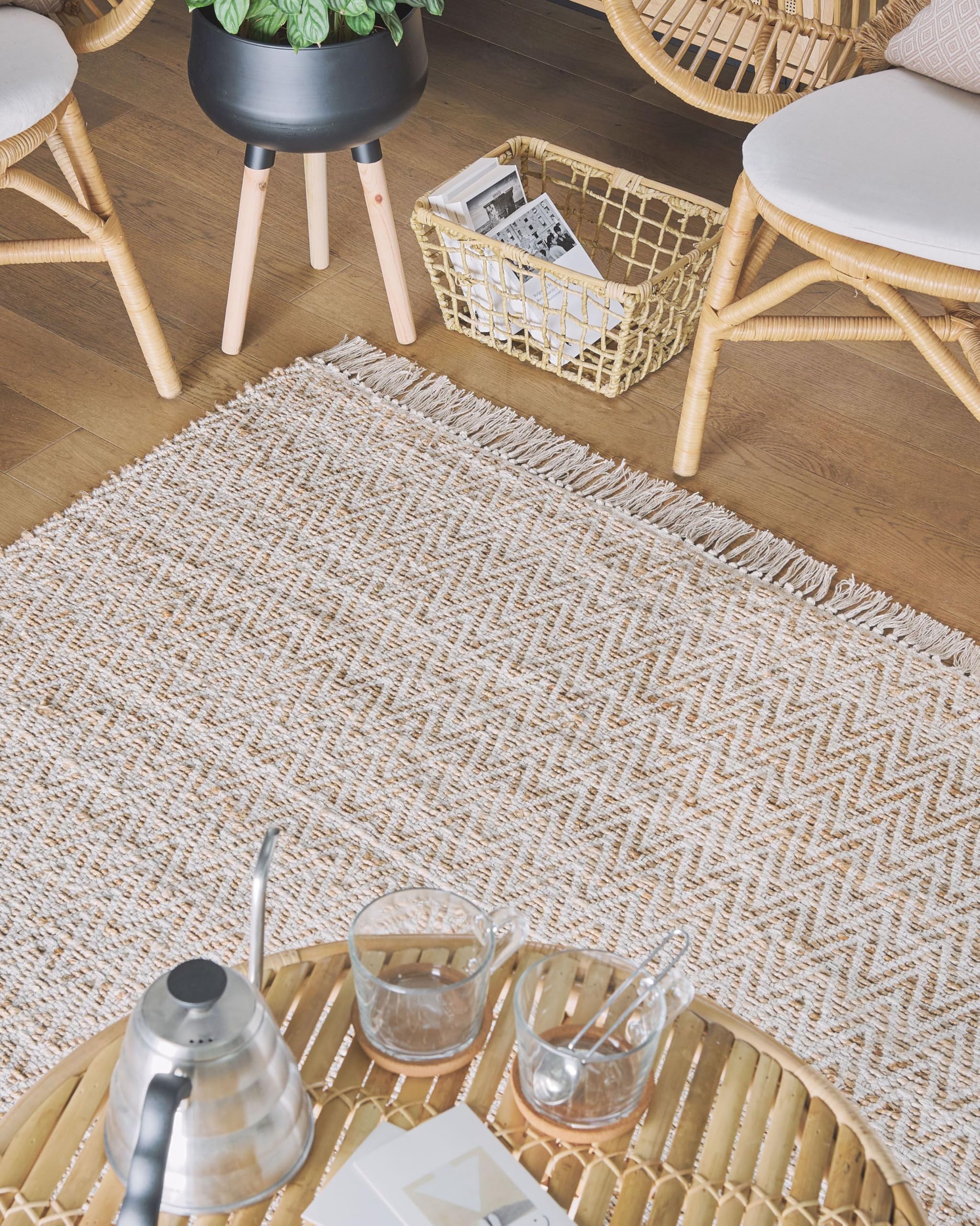beliani-afrin-teppich-beige-140x200-cm-boho-jute image 2