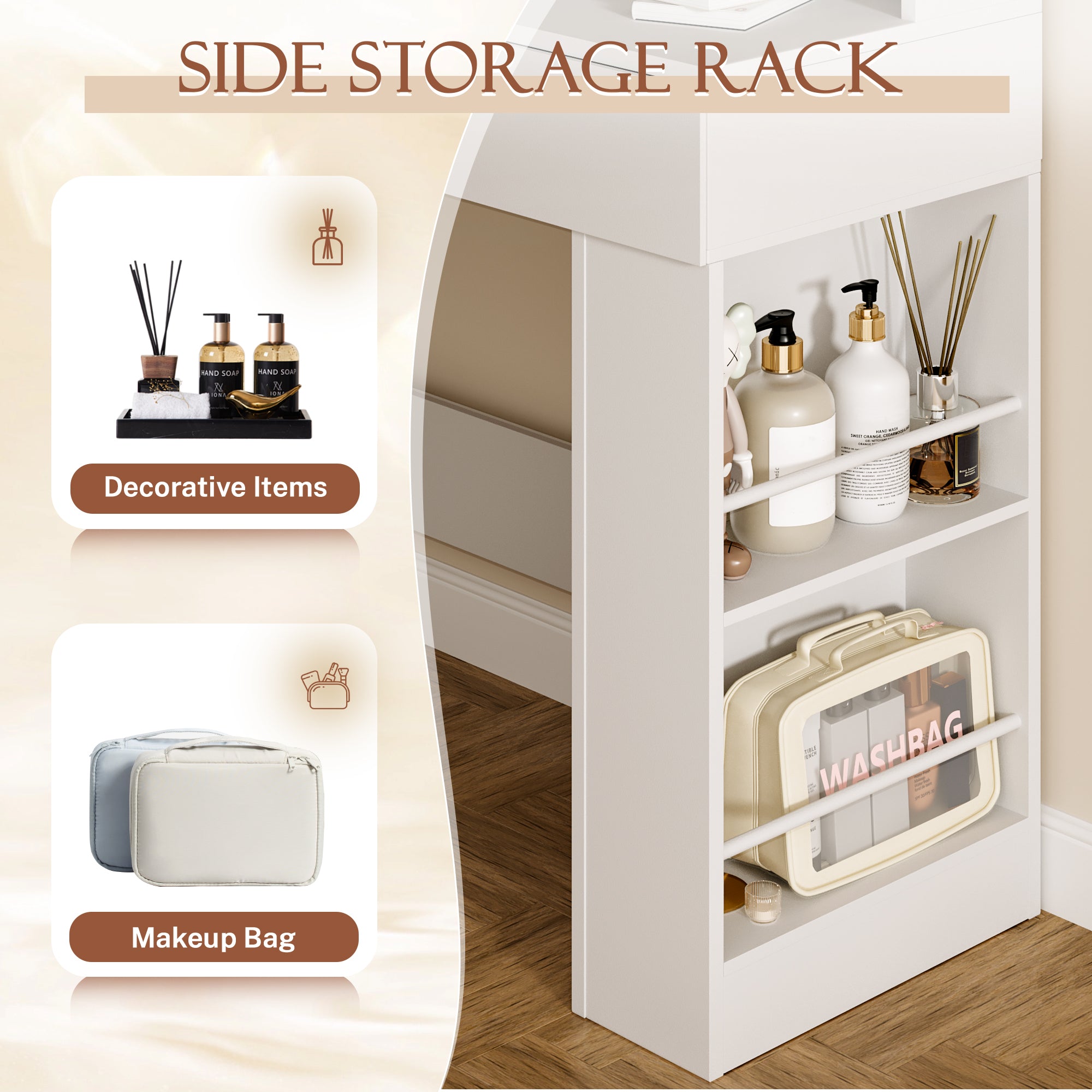 homall-bedroom-schminktisch-wei-mit-led-spiegel-mit-stuhl image 6