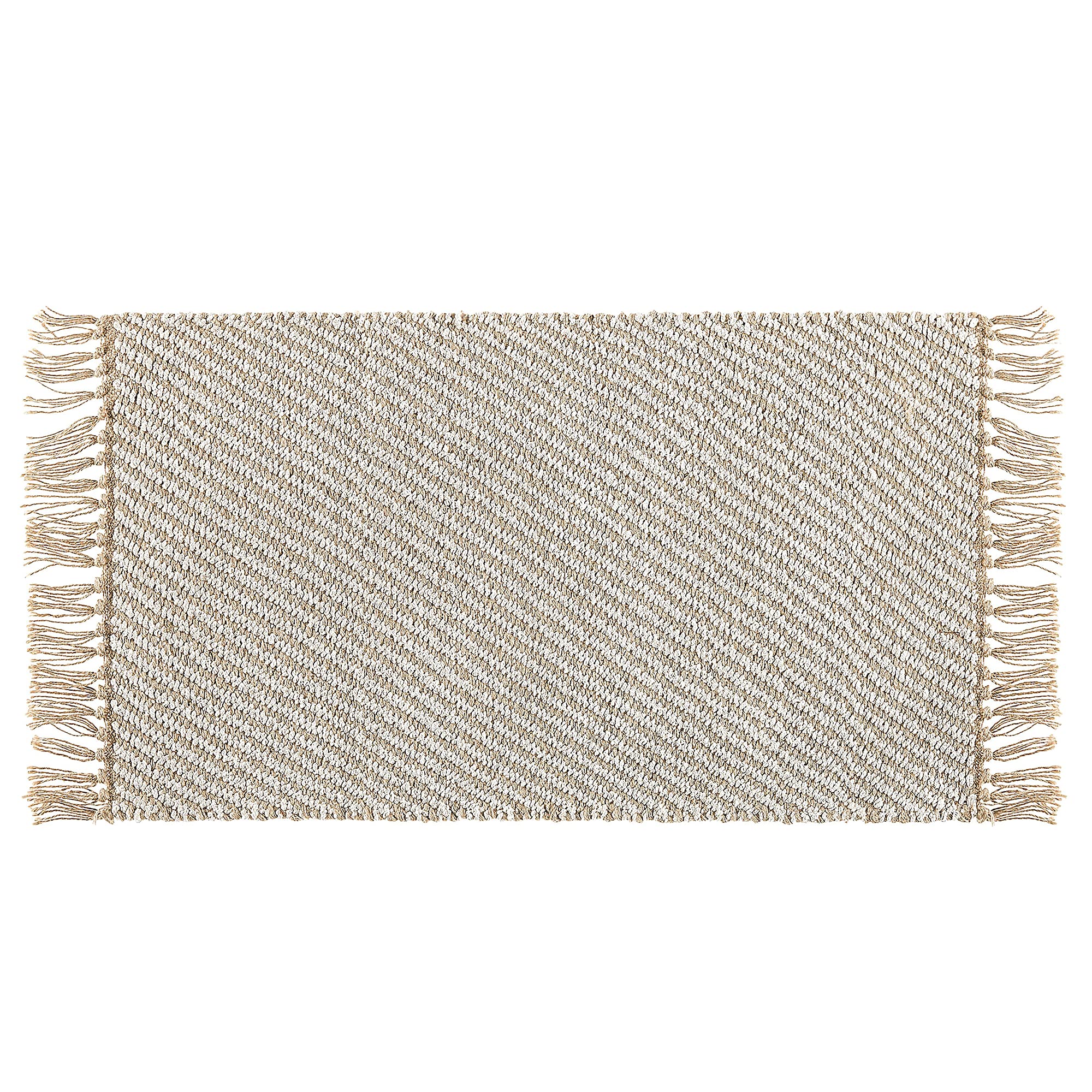 beliani-aladag-teppich-beige-50x80-cm-mit-fransen image 4