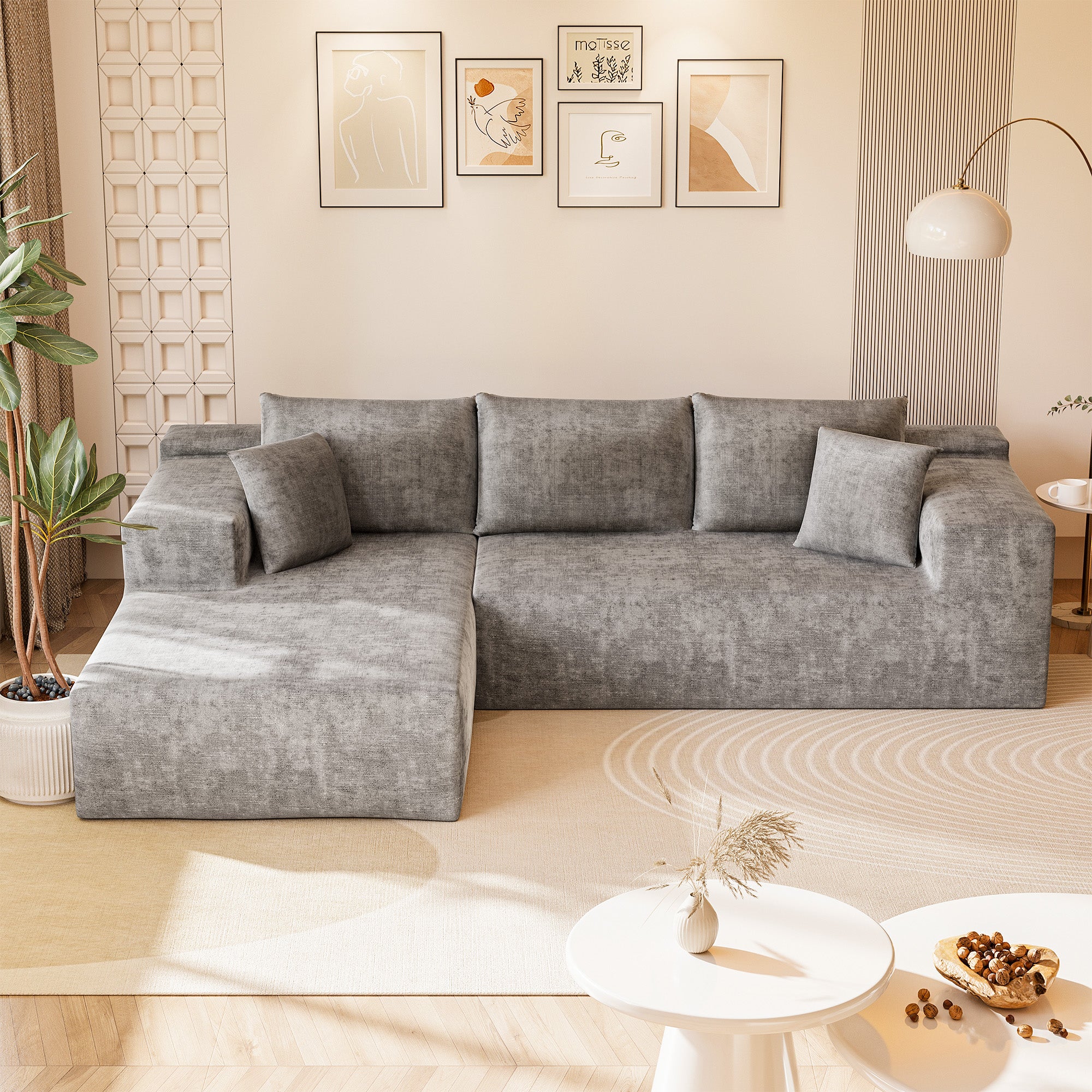 homall-sofa-ecksofa-108-grau-modular-chenille image 8