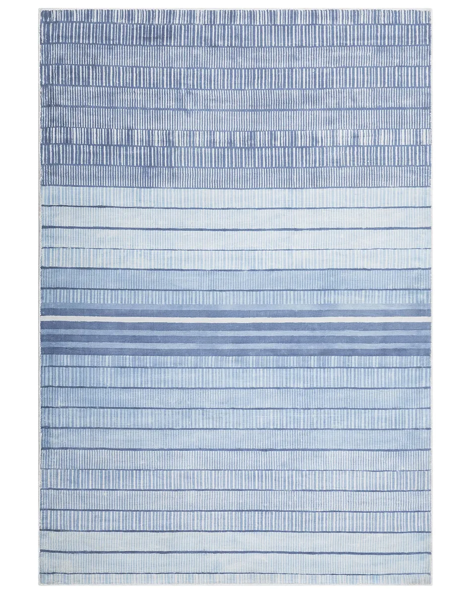 beliani-yardere-teppich-160x230-cm-hellblau-viskose-gestreift image 1