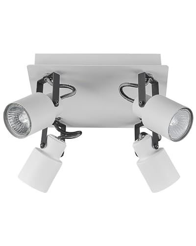 beliani-bonte-deckenleuchte-wei-4-flammig-metall-verstellbar image 8