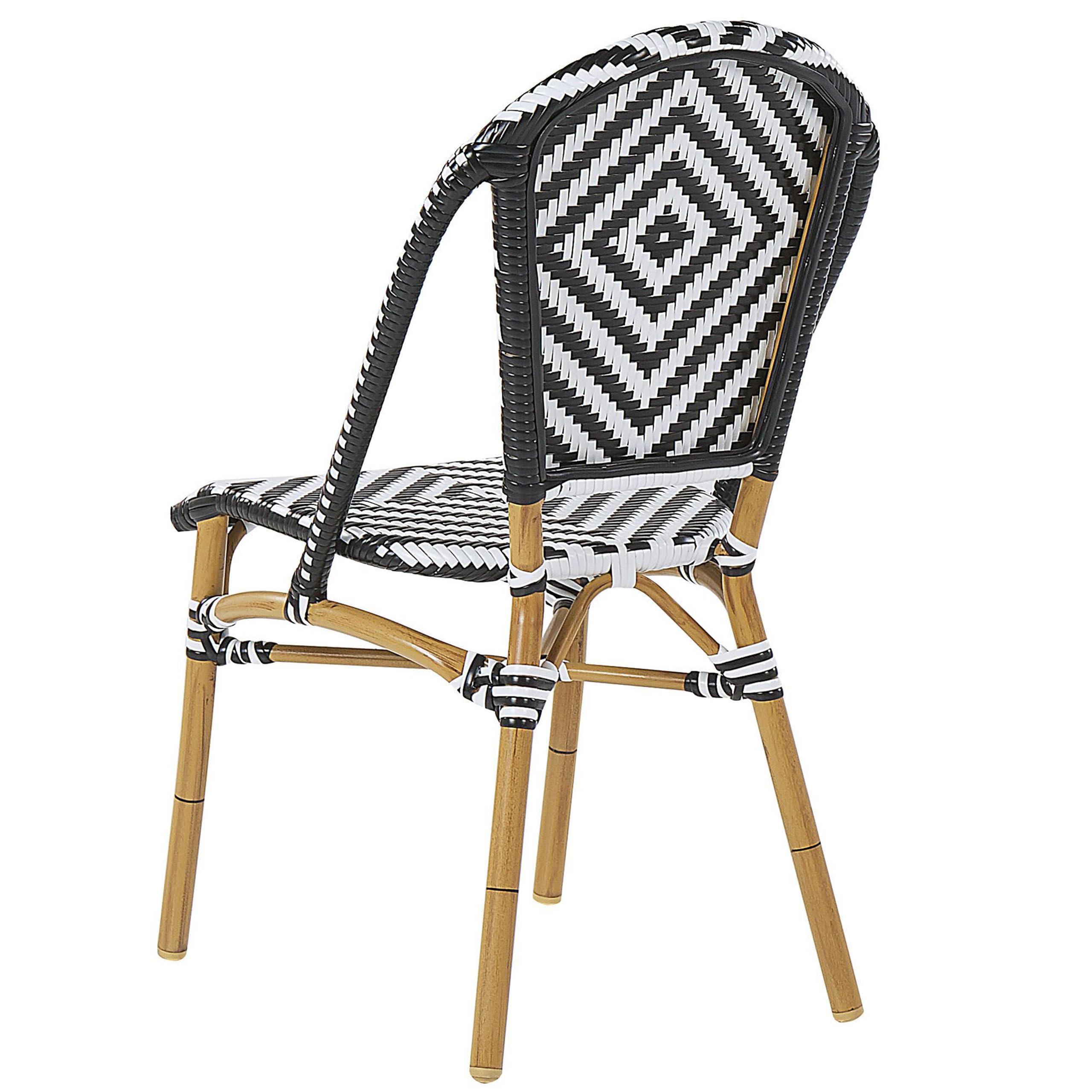 beliani-rifreddo-gartenset-rattan-schwarz-weiss-4-sitzer image 5